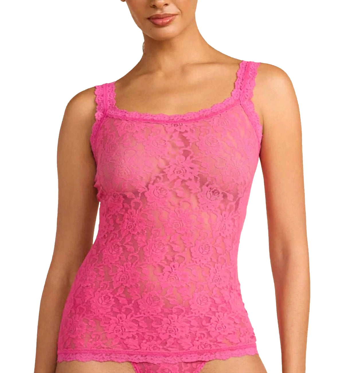 Hanky Panky Signature Lace Unlined Camisole (1390LP),XS,Dragon Fruit Pink - Dragon Fruit Pink,XS