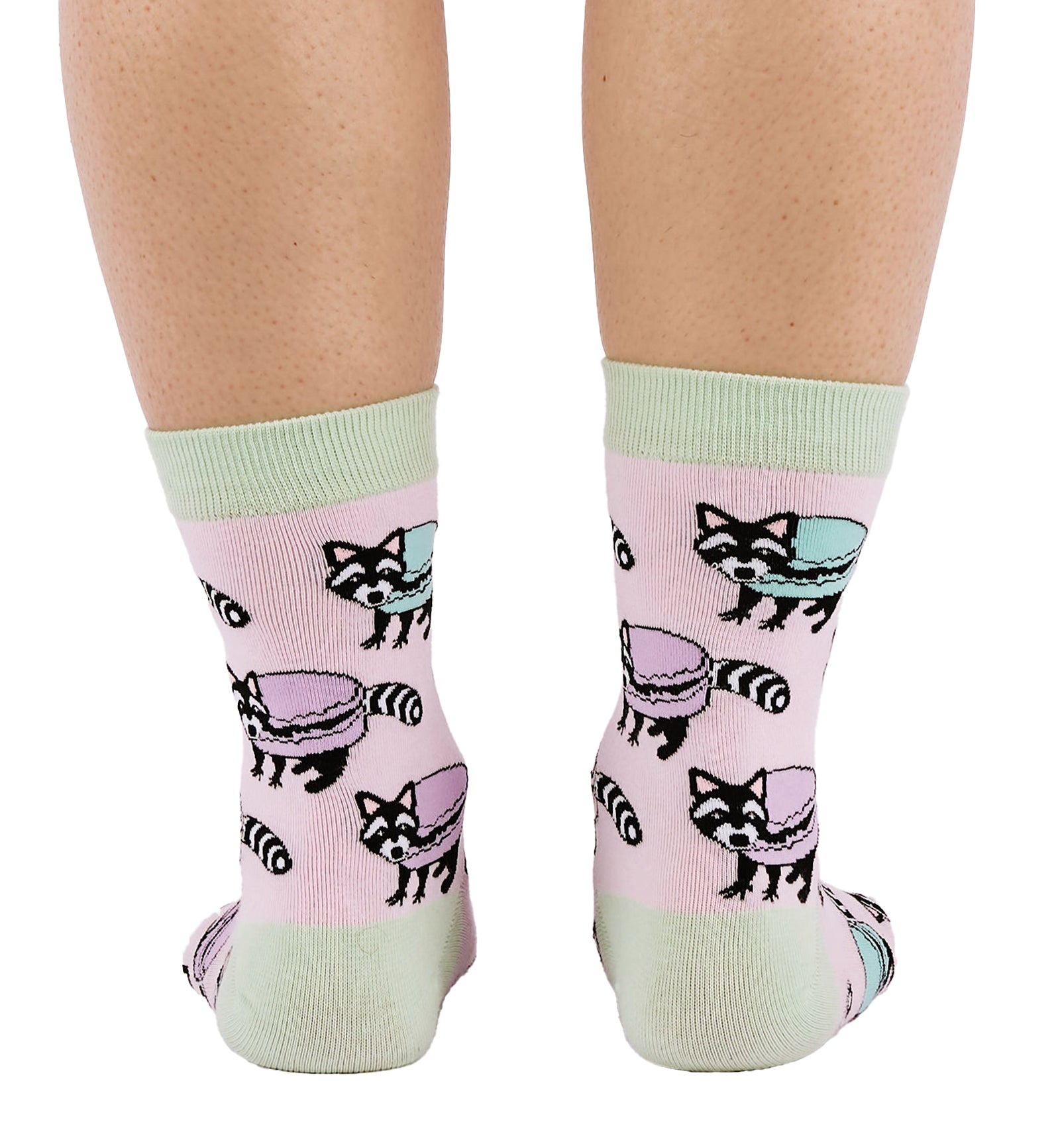 SOCK it to me Women's Crew Socks (W0529),Macaraccoon - Macaraccoon,One Size