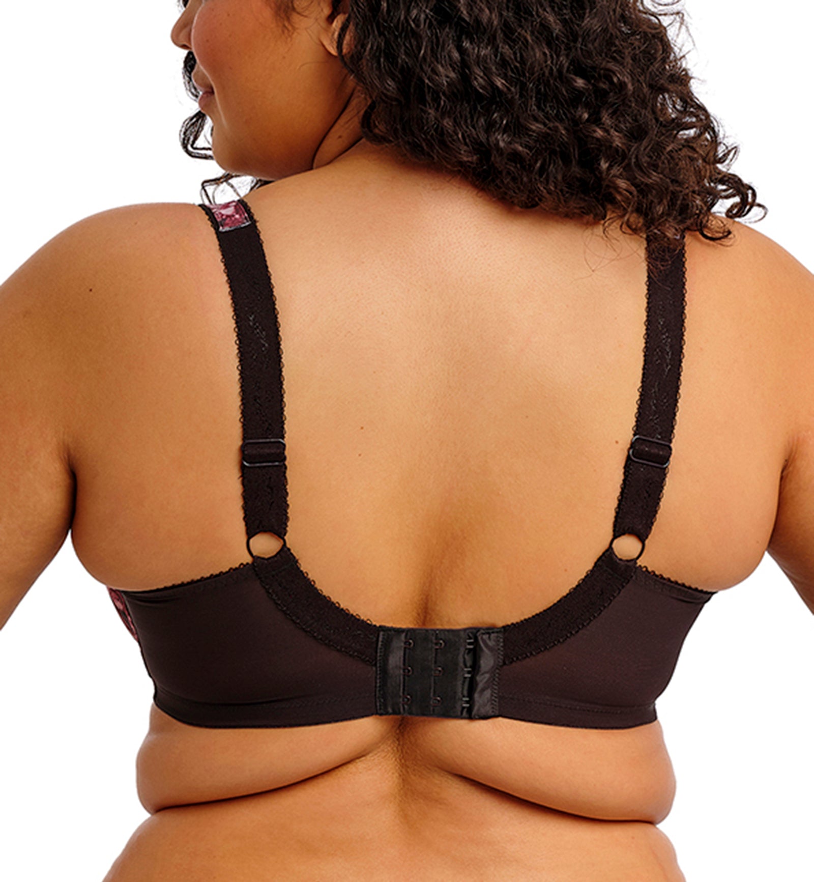 Elomi Morgan Stretch Lace Banded Underwire Bra (4110),32GG,Dark Romance - Dark Romance,32GG