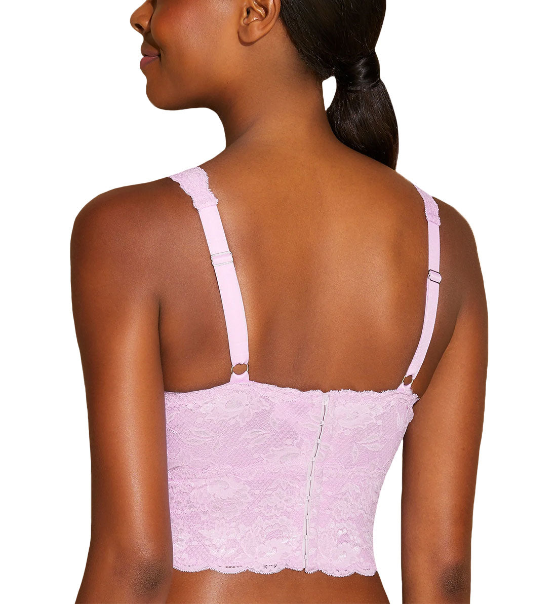 Cosabella NSN CURVY Plungie Longline Bralette (NEVER1385),XS,Jaipur Pink - Jaipur Pink,XS