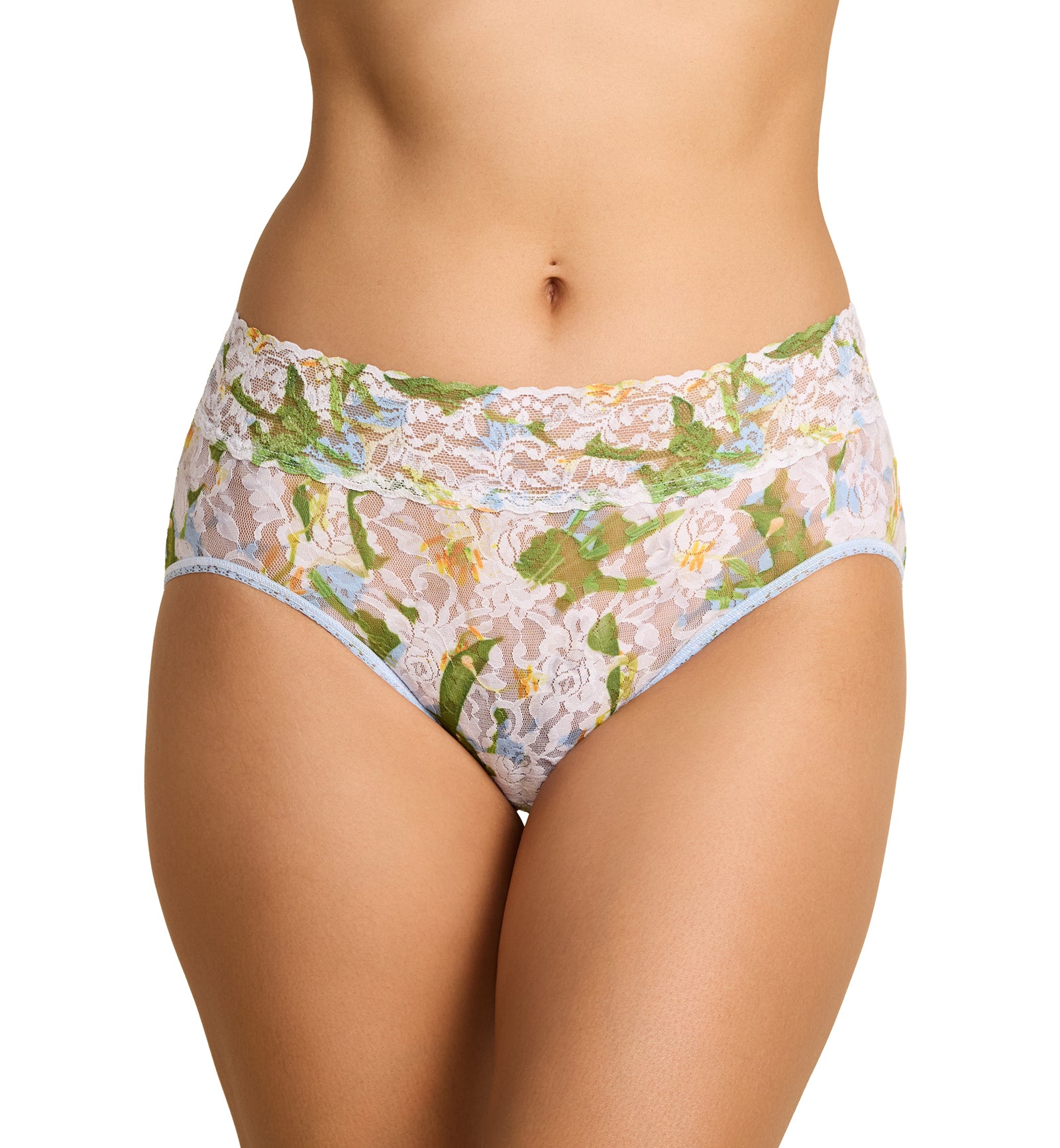 Hanky Panky Signature Lace Printed French Brief (PR461),Small,Absolute Lilly - Absolute Lilly,Small