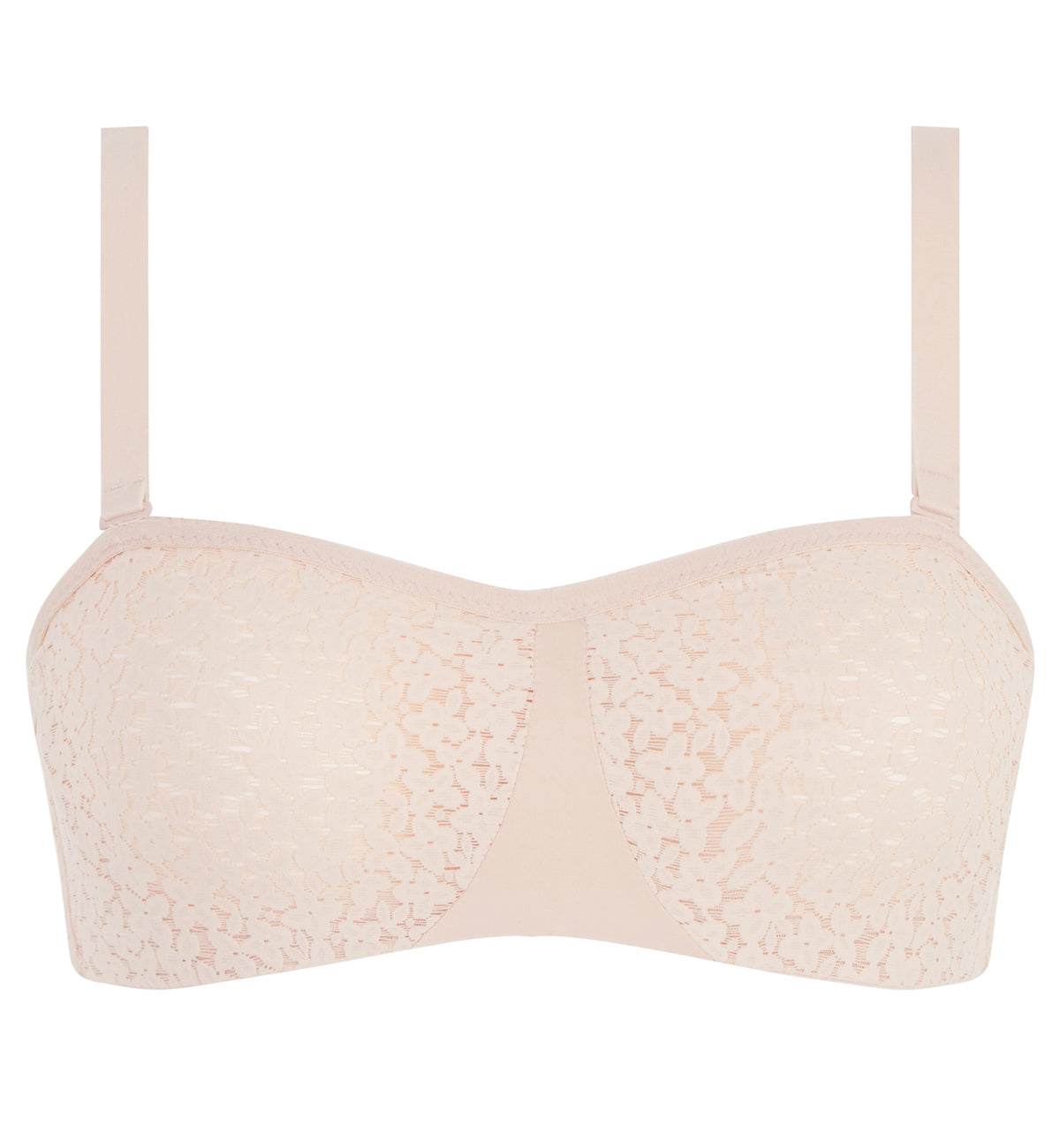 Chantelle Norah Lace Unlined Strapless Bra (C13FMK),32C,Nude Blush - Nude Blush,32C
