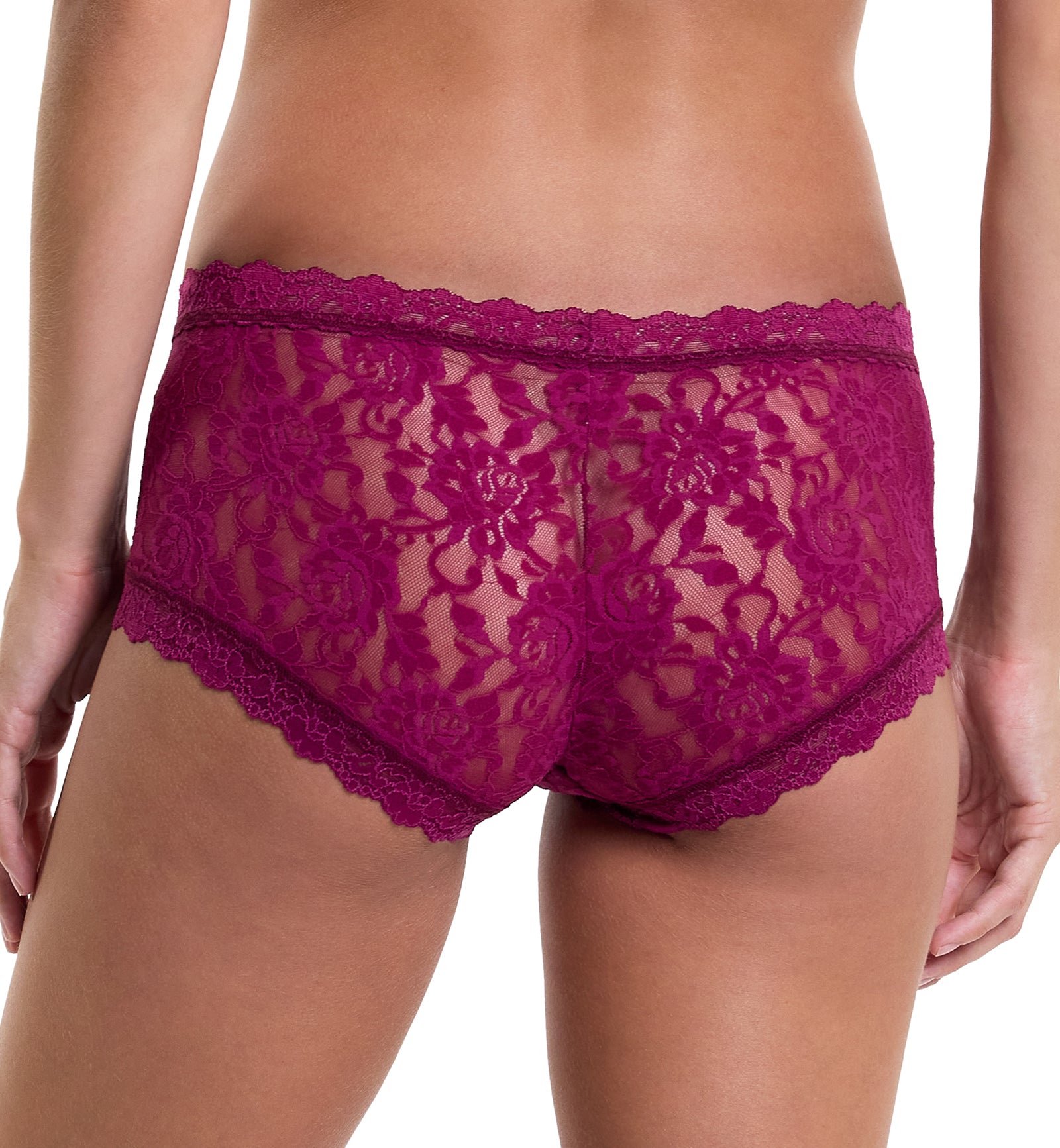 Hanky Panky Signature Lace Boyshort (4812P),XS,Sugar Plum - Sugar Plum,XS
