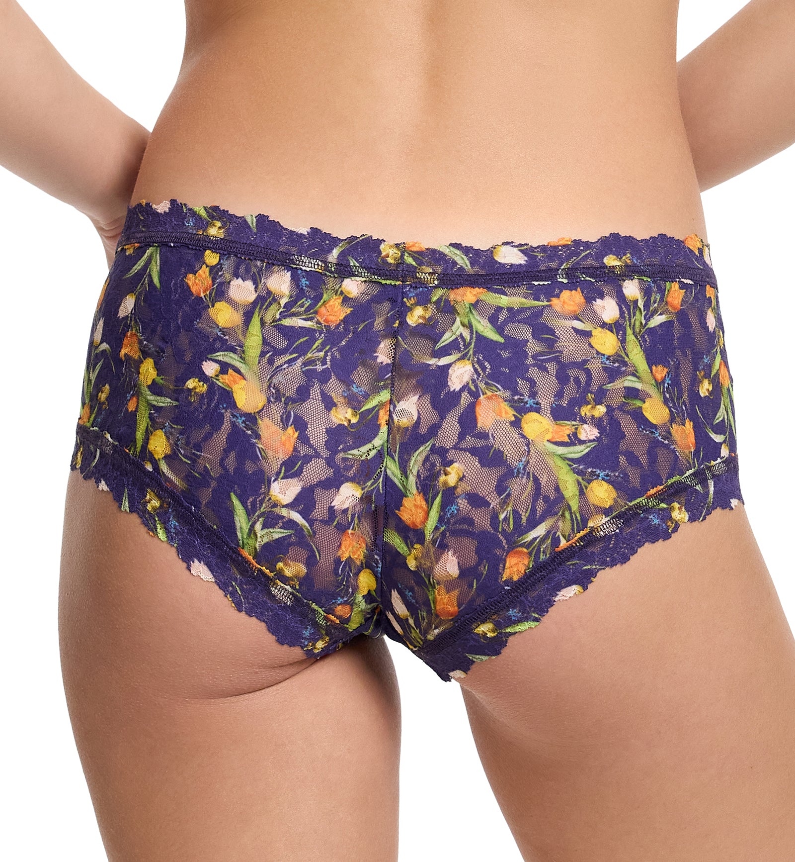 Hanky Panky Signature Lace Printed Boyshort (PR4812P),Small,Central Park - Central Park,Small
