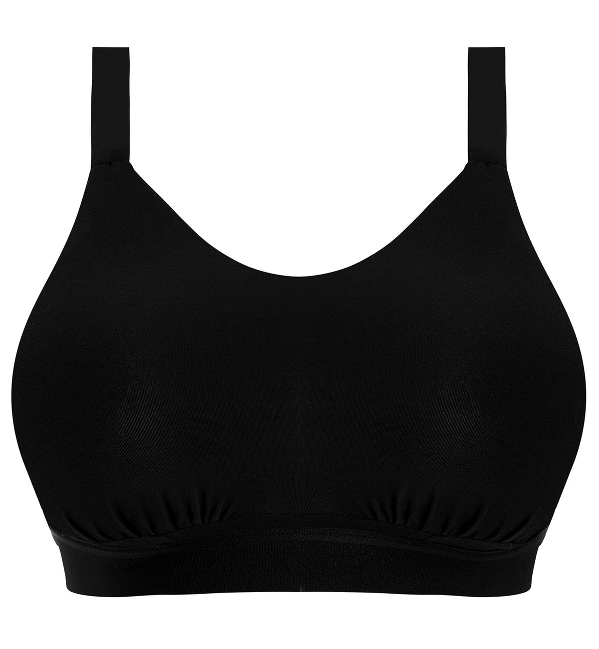 Elomi Downtime Non Wire Bralette (301417),32H,Black - Black,32H