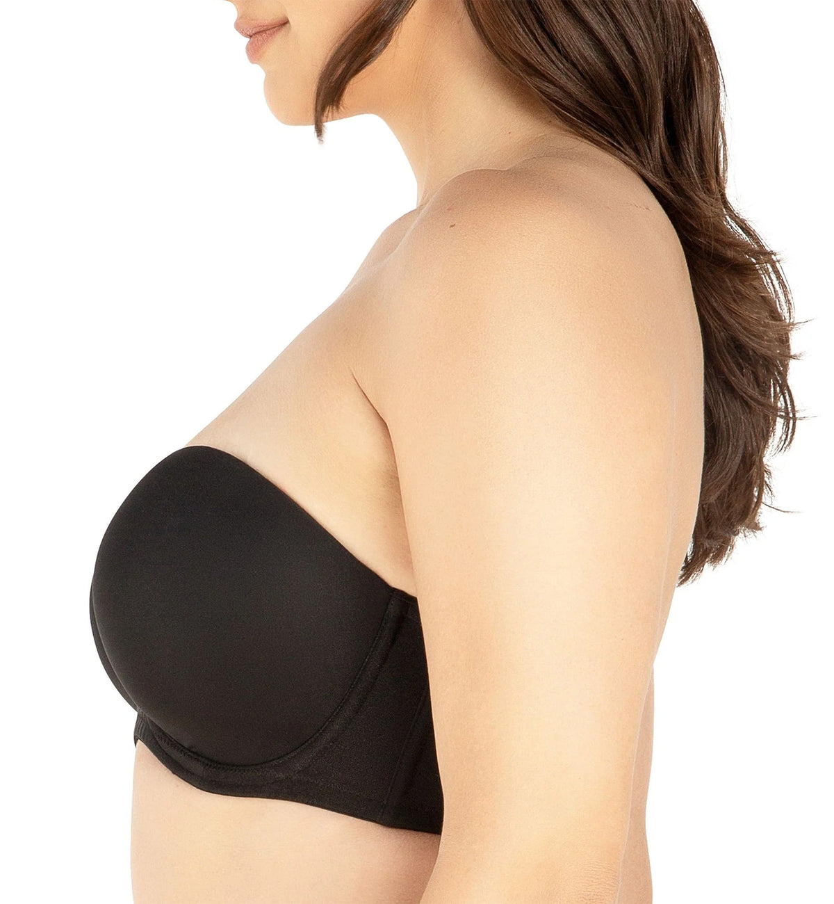 Parfait Elise Strapless Molded Underwire Bra (P60915),30G,Black - Black,30G