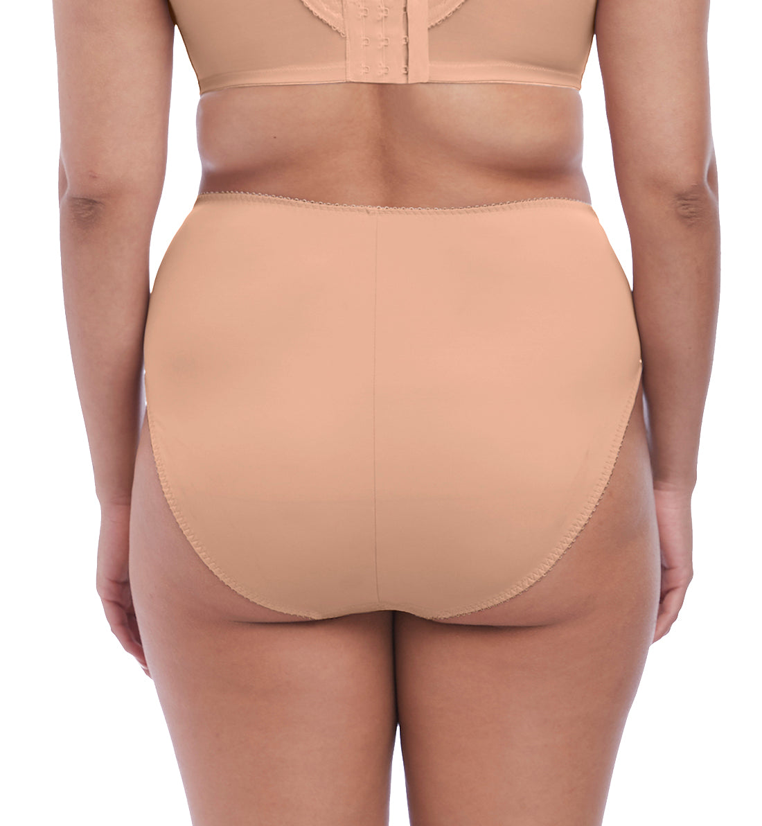 Elomi Meredith High Leg Panty Brief (4445),Large,Sahara - Sahara,Large