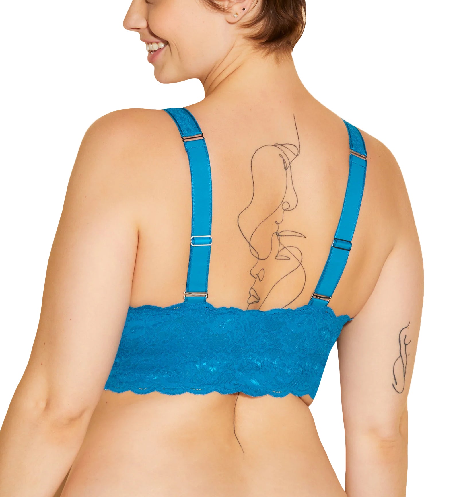 Cosabella NSN SUPER CURVY Sweetie Bralette (NEVER1340),XS,Udaipur Blue - Udaipur Blue,X-Small