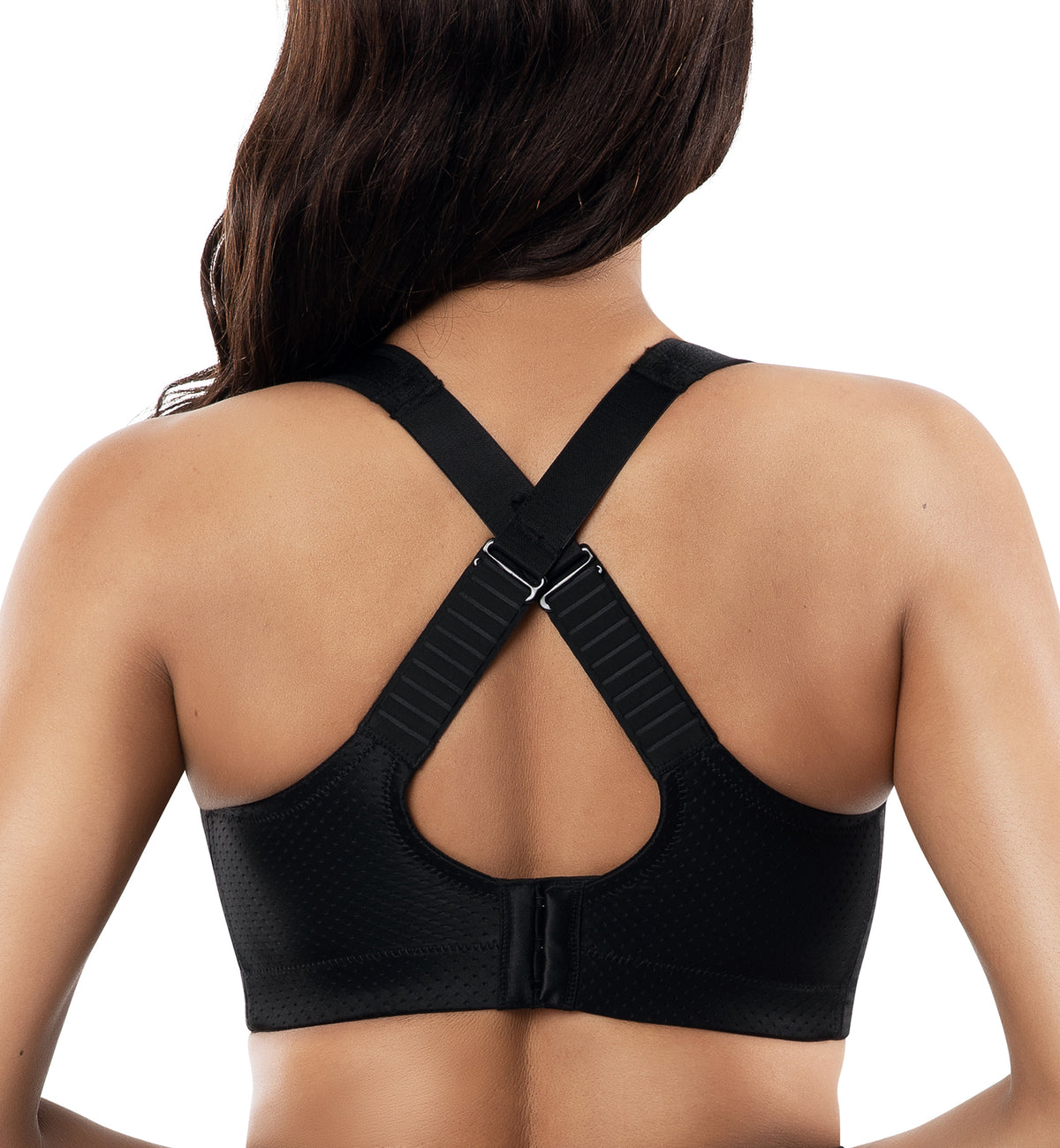 Parfait Active Wire-free Sports Bra (P62121),30D,Black - Black,30D