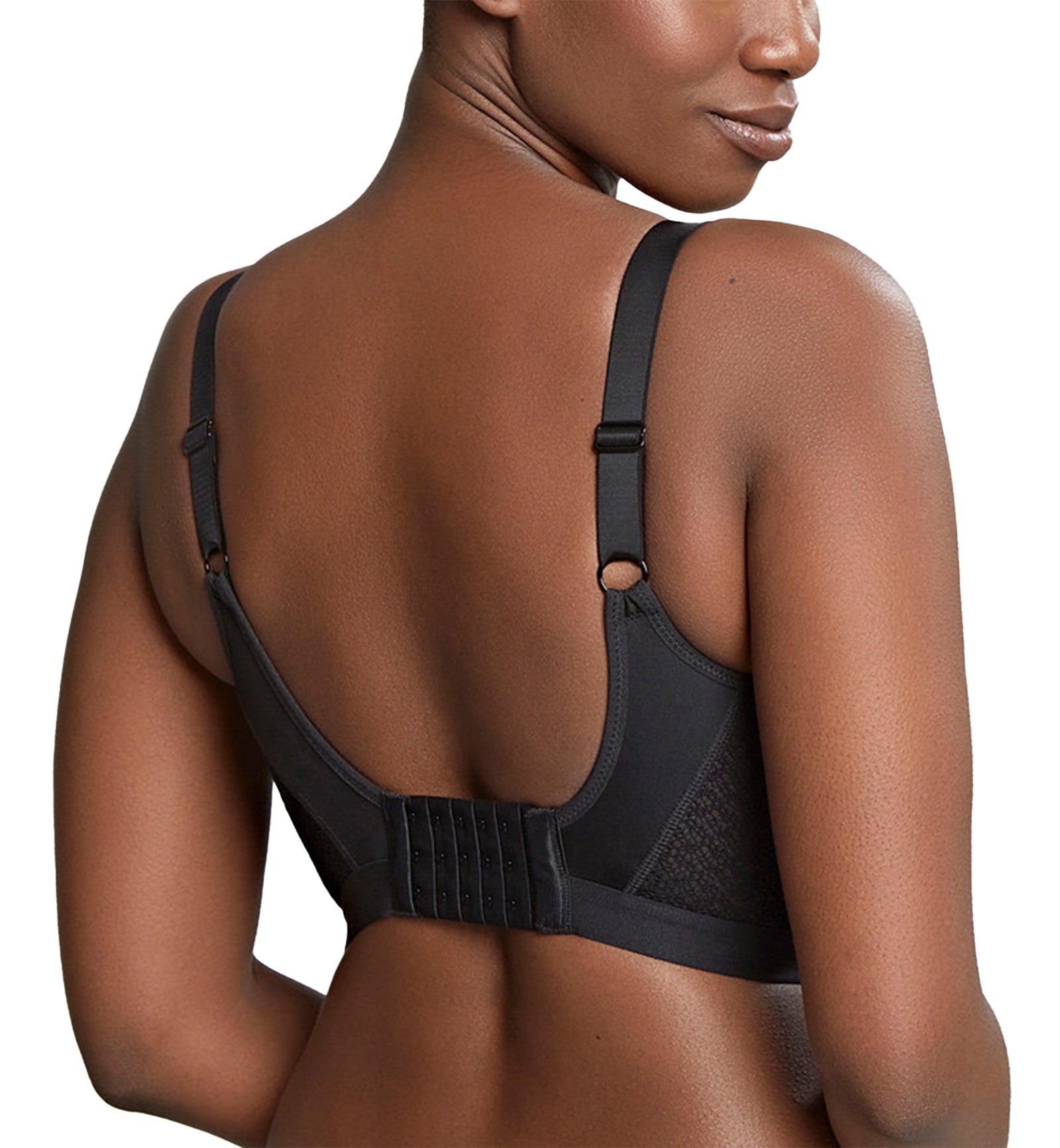 Panache Katherine Non-Wire Molded Crop Nursing Bra (10391),28DD,Black - Black,28DD