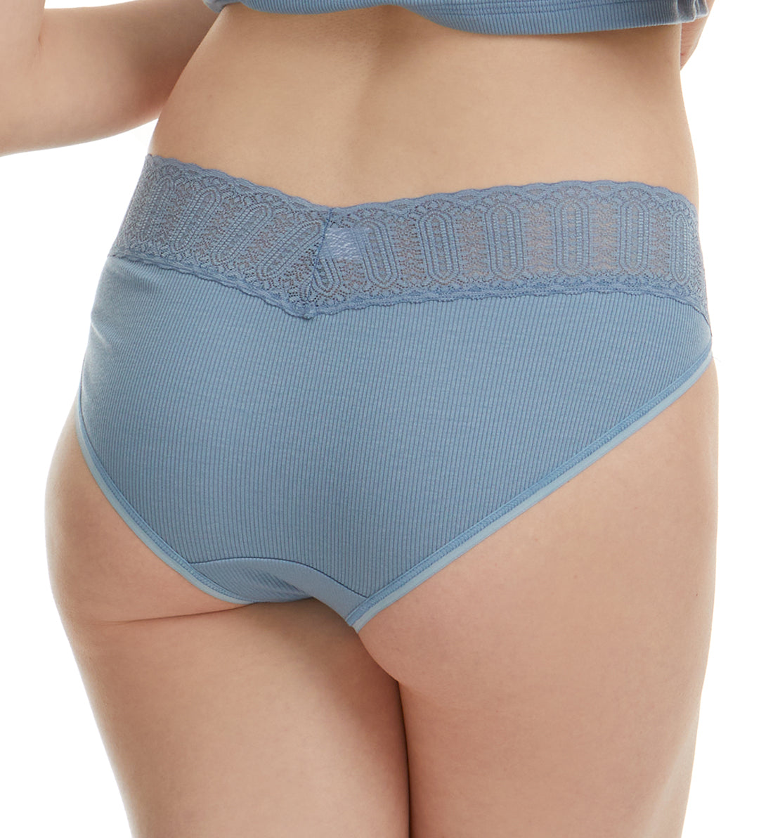 Hanky Panky Eco Rib V-kini (672371),XS,Vintage Blue - Vintage Blue,XS