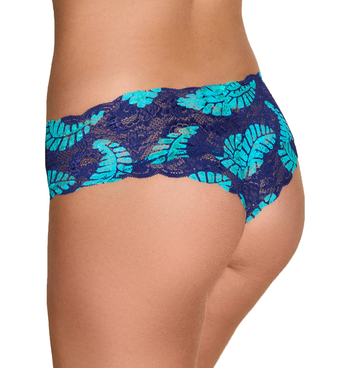 Cosabella Never Say Never Printed Hottie Lowrider Hotpant (NEVEP07ZL),S/M,Leaf - Leaf,S/M