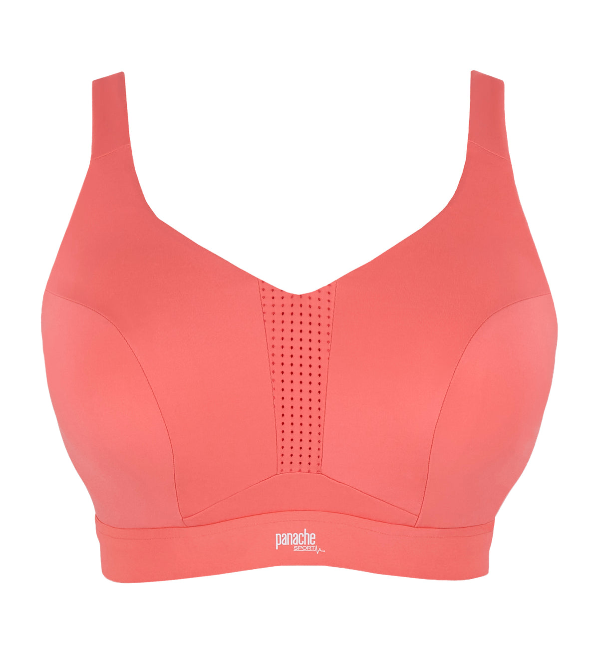Panache Endurance Ultra Perform Non-padded Underwire Sports Bra (5022),28DD,Grapefruit - Grapefruit,28DD