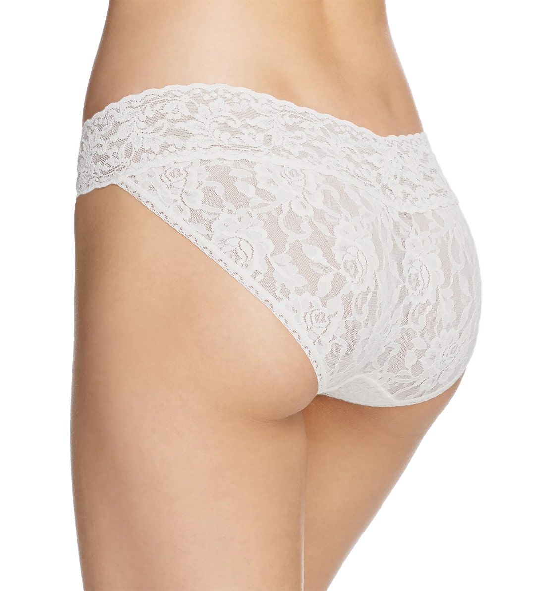 Hanky Panky Crystal Heart V-kini (482SWHRT),Large,Marshmallow - Marshmallow,Large