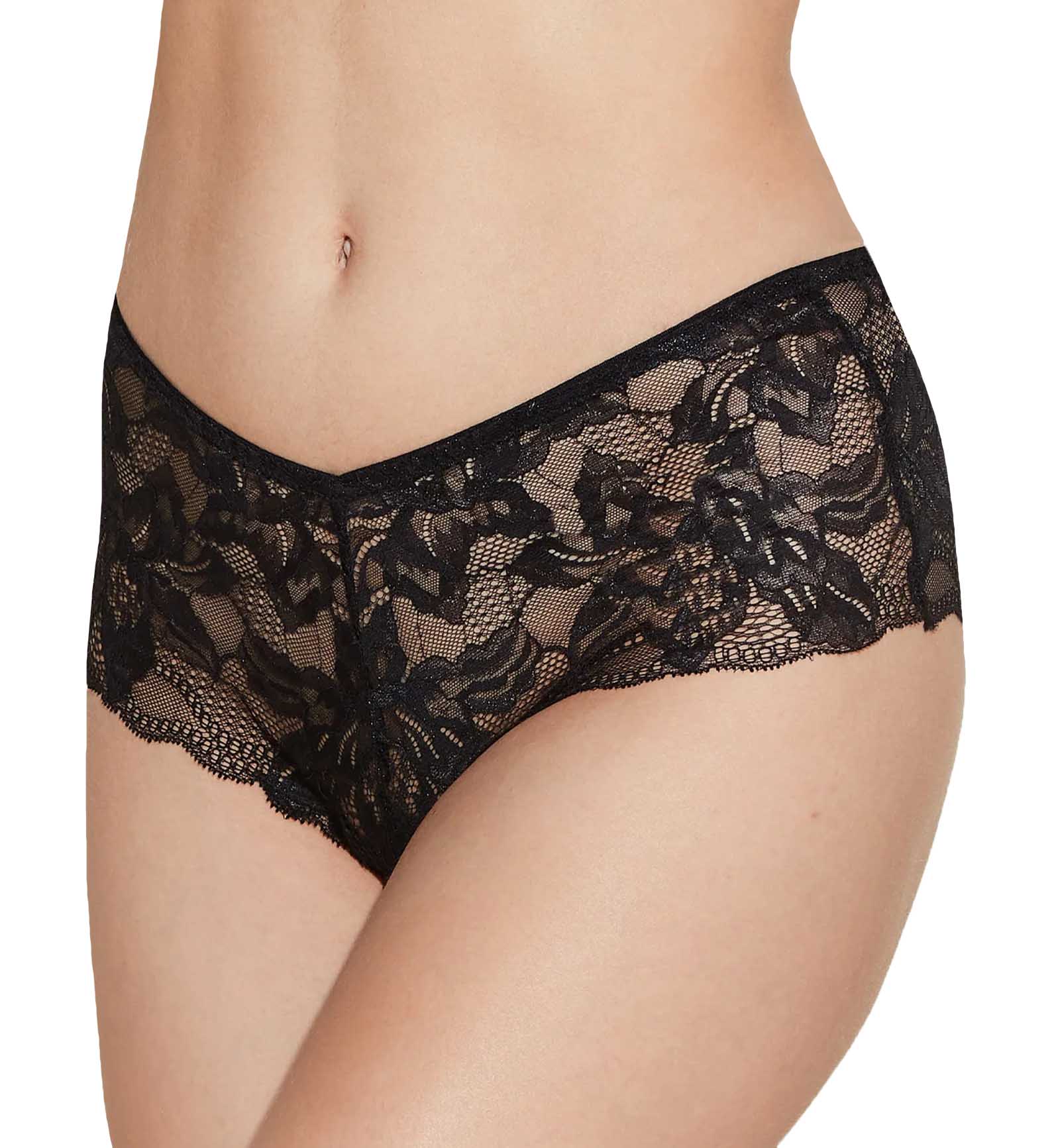Cosabella Paradiso V Hipster Panty (PARAD0771),Small,Black - Black,Small