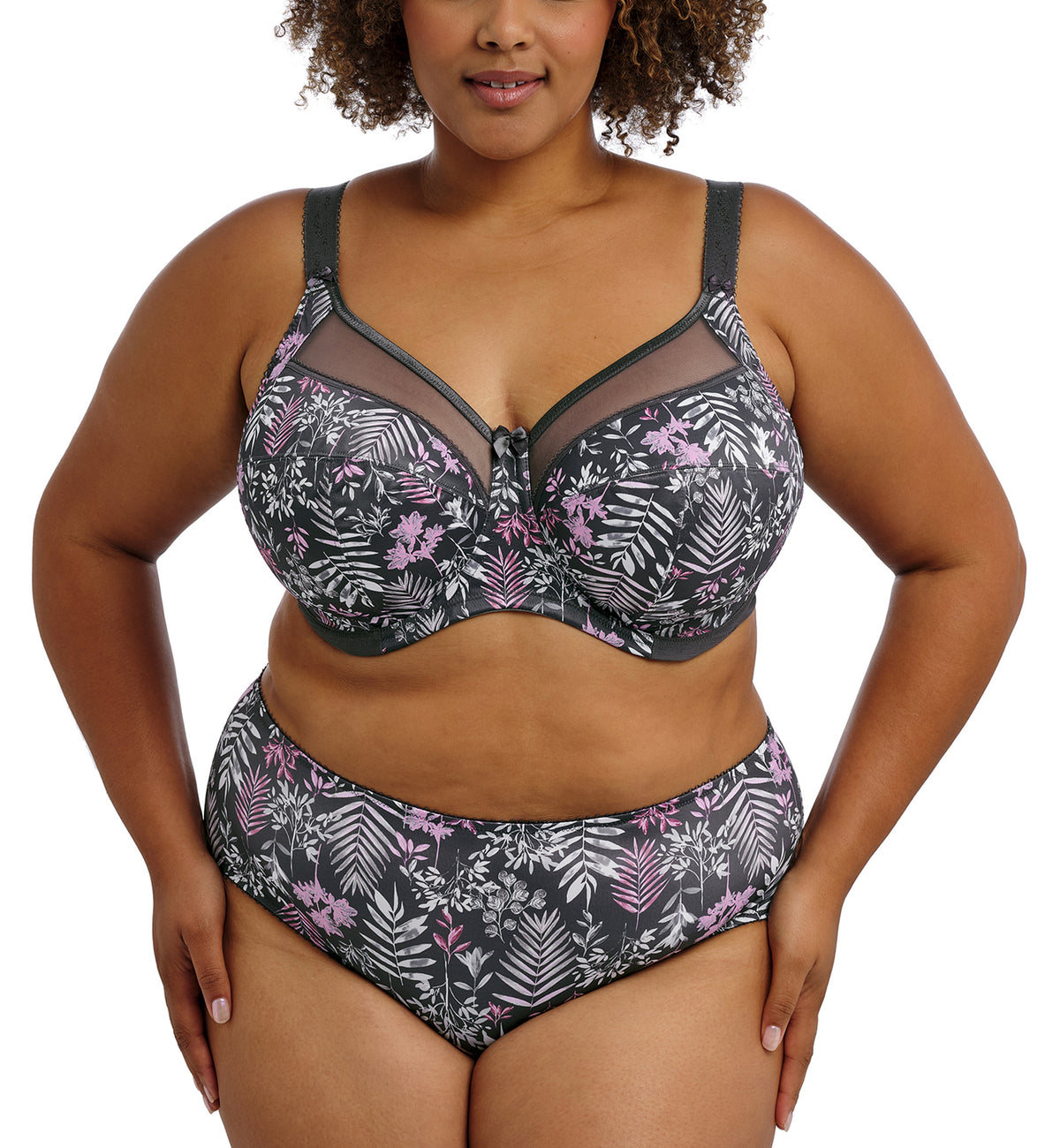 Goddess Kayla Matching Brief (6168),Medium,Charcoal - Charcoal,Medium
