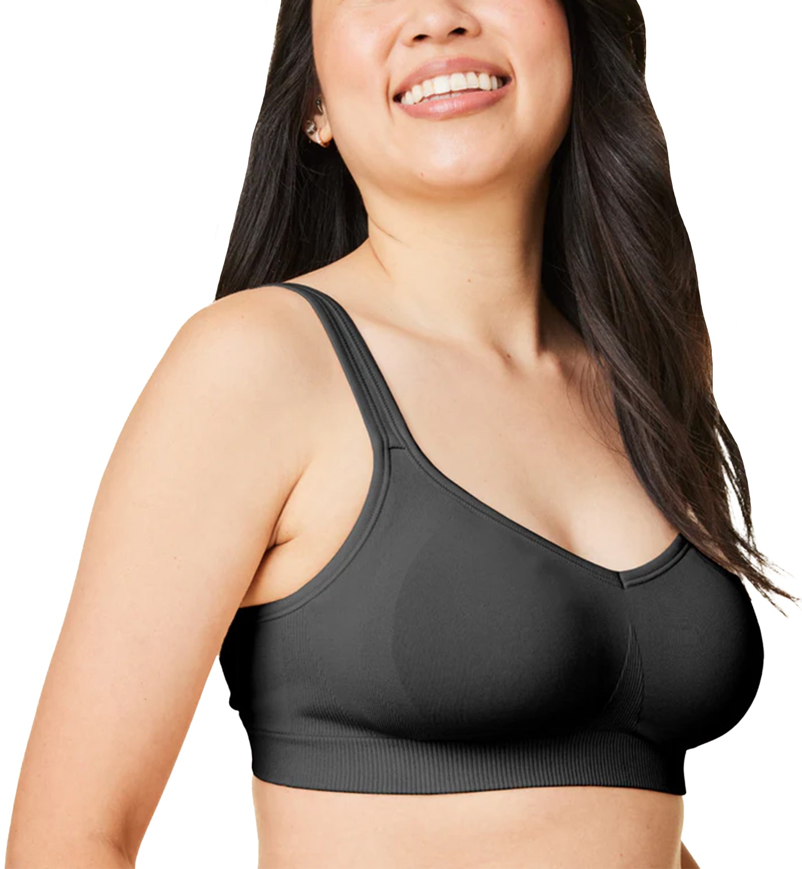 BRAVADO! DESIGNS Everyday Sculpt Wire-Free Bra (11011V),Small,Black - Black,Small
