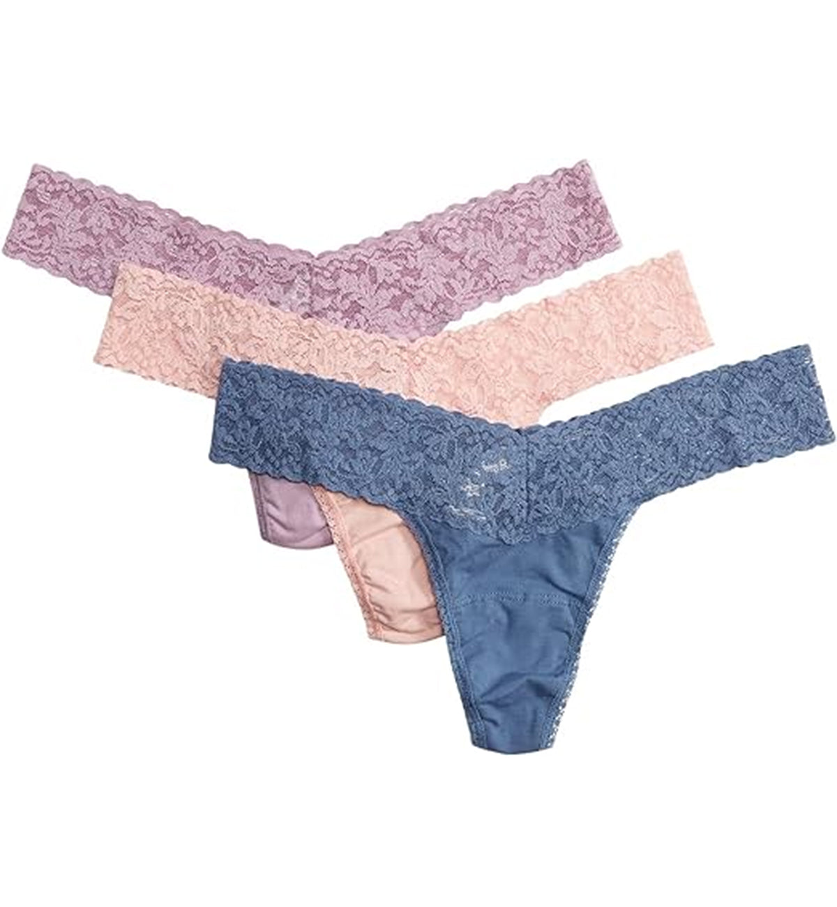 Hanky Panky 3-PACK Cotton Low Rise Thong (89153TPK),Holiday23 FCMB - FCMB,One Size