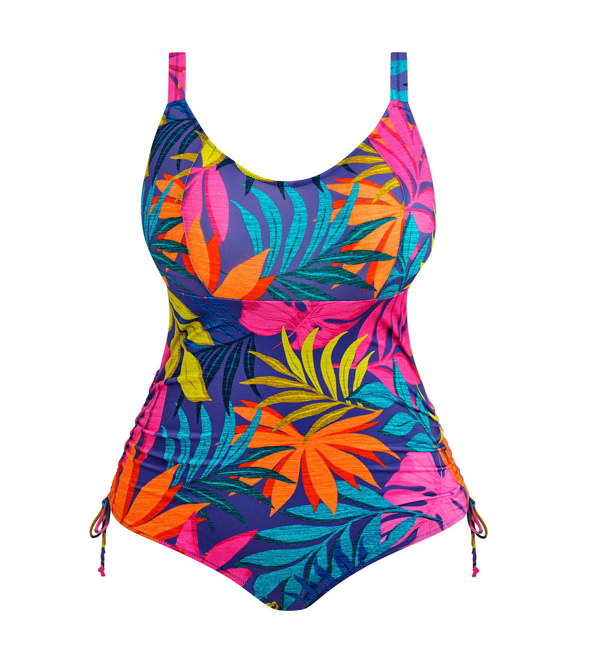 Elomi Porto Rafti Non Wire One Piece Swimsuit (ES803343),34G,Indigo - Indigo,34G