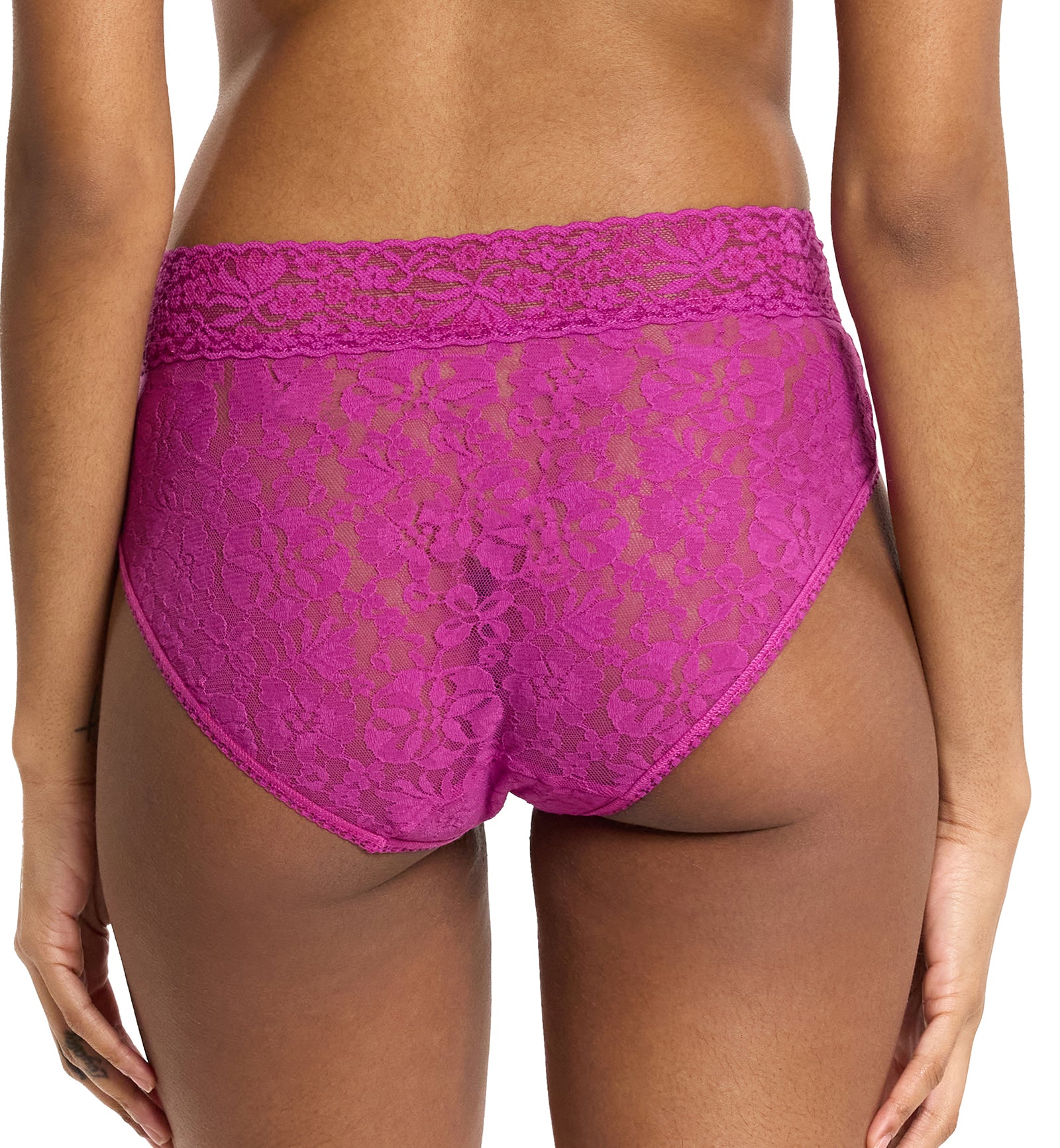 Hanky Panky Flora Lace French Brief (5B2462),XS,Picking Plums - Picking Plums,XS