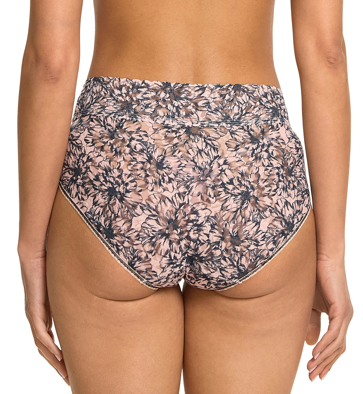 Hanky Panky Signature Lace Printed French Brief (PR461),Small,Outline - Outline,Small