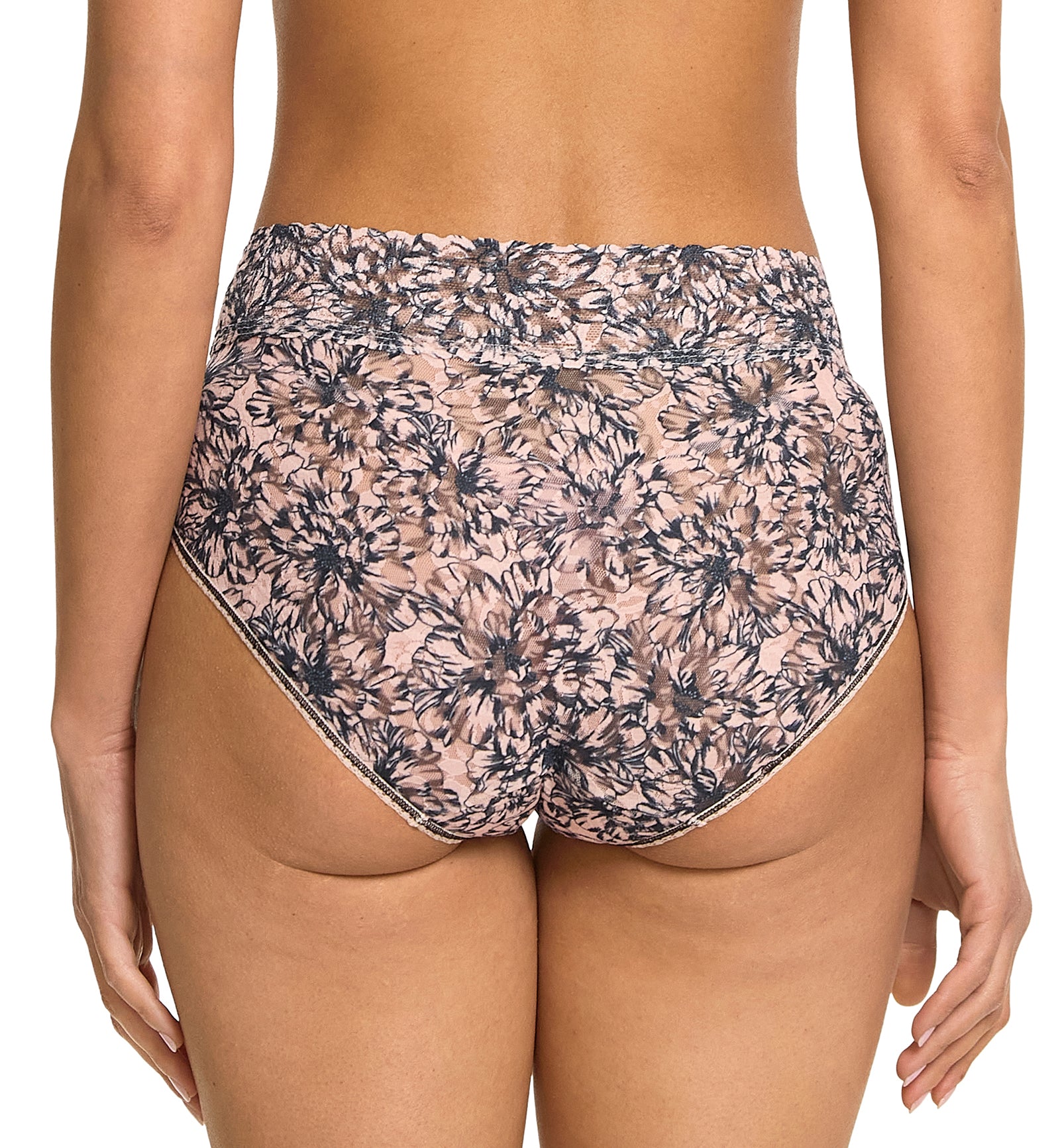 Hanky Panky Signature Lace Printed French Brief (PR461),Small,Outline - Outline,Small