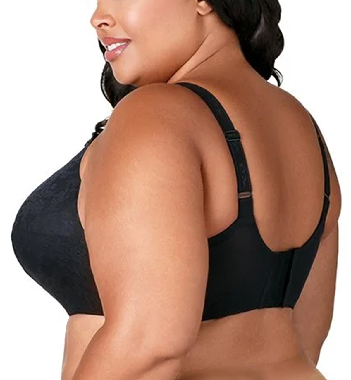 Elila Curvy Chic Lace Cami Underwire Bra (2101),36F,Black - Black,36F