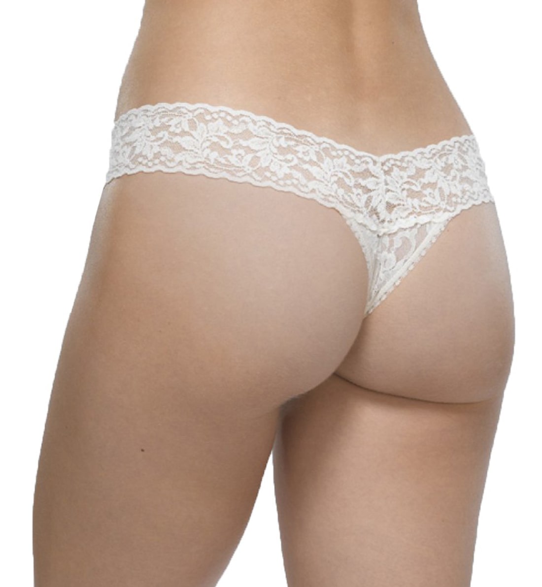 Hanky Panky Crystal Heart Low Rise Thong (49SWHRT),Marshmallow
