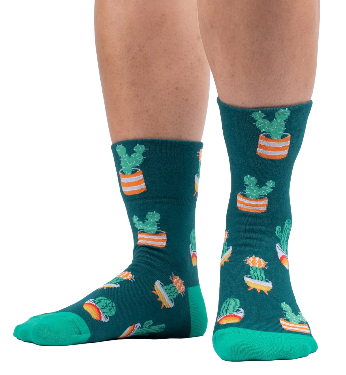SOCK it to me 2-Way Turn Cuff Crew Socks (Q0015),Lookin' Sharp - Lookin' Sharp,One Size