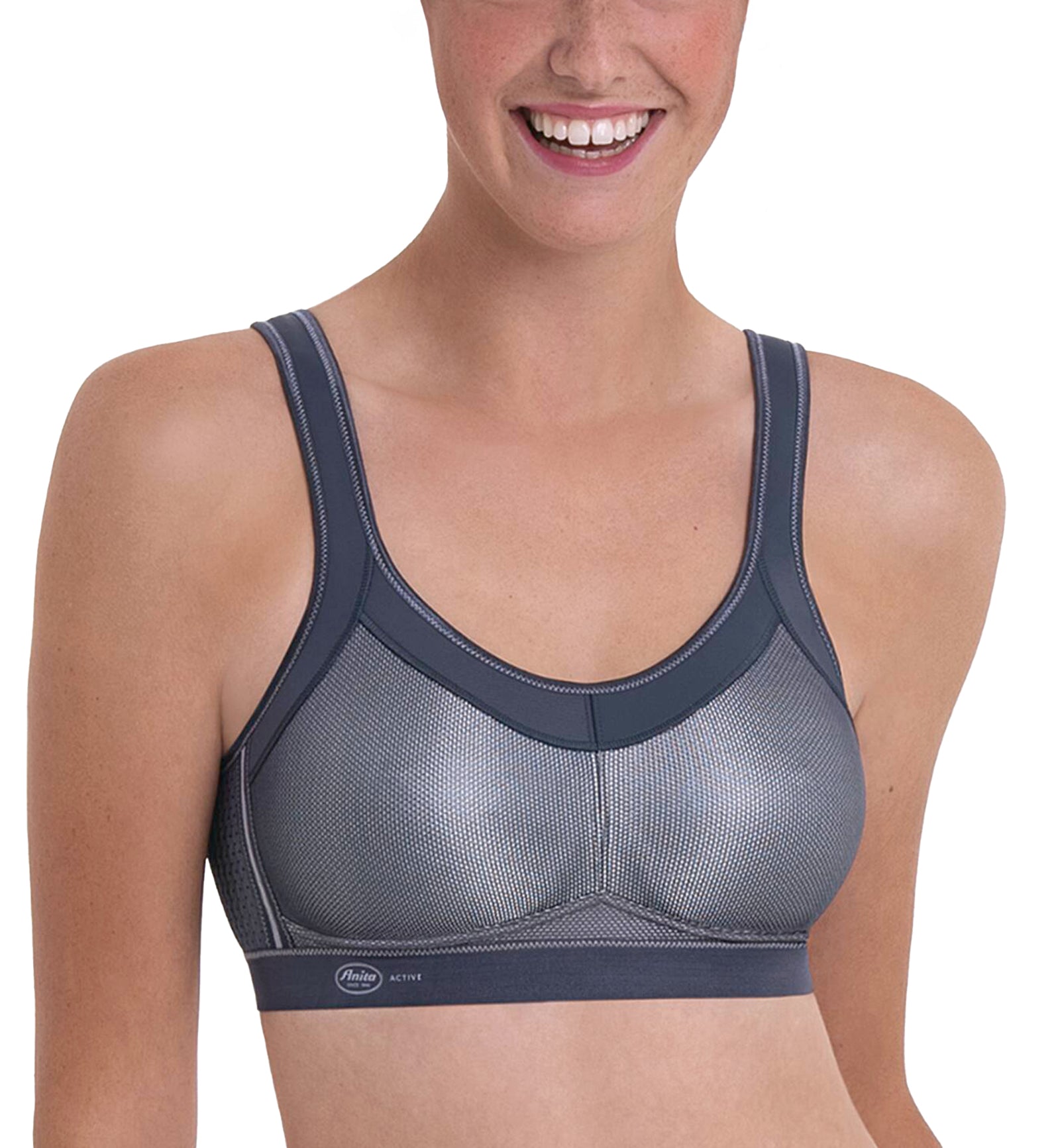 Anita Momentum Max Support Wireless Sports Bra (5529),32G,Anthracite - Anthracite,32G