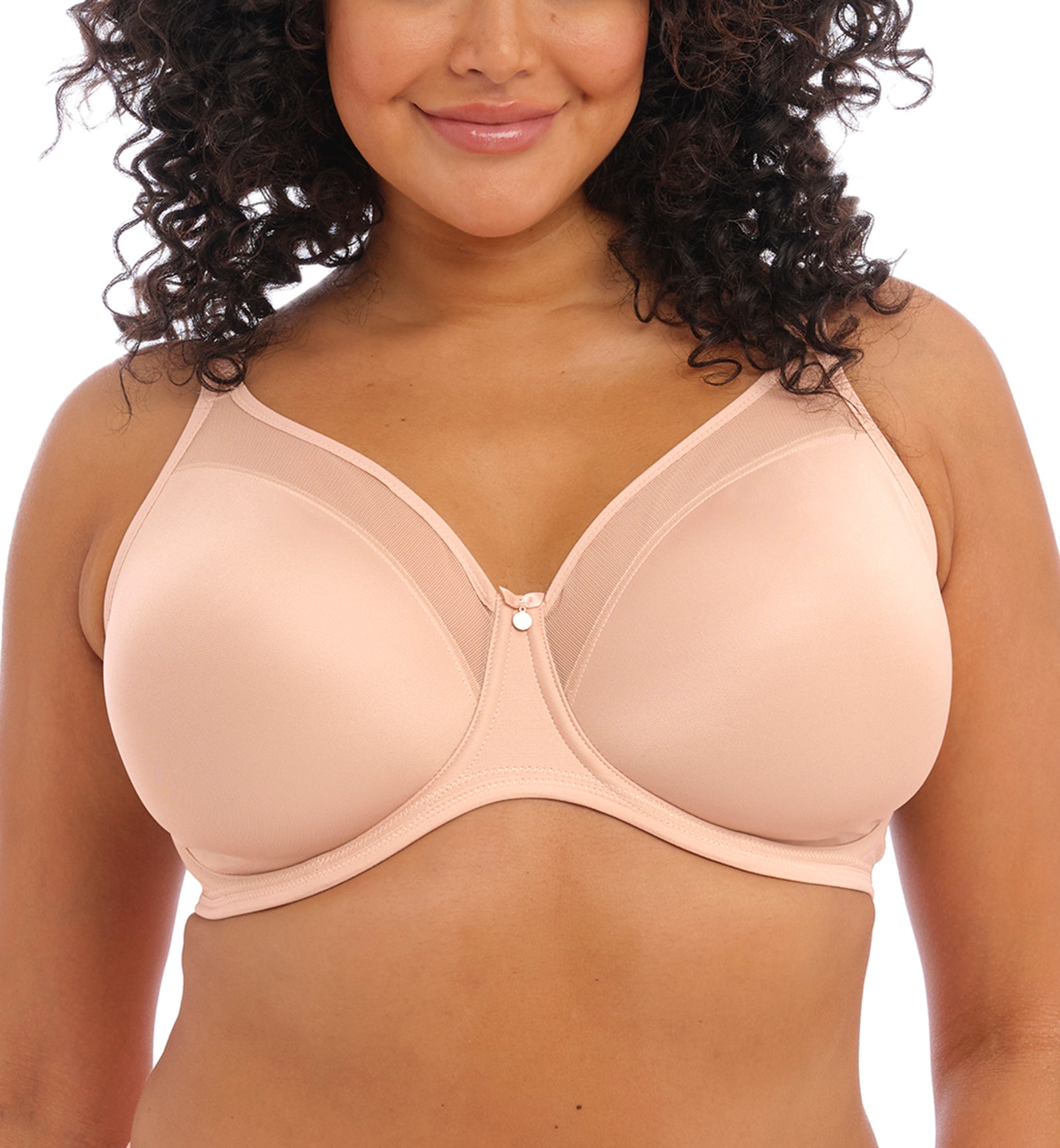 Elomi Smooth Unlined Underwire Molded Bra (4301),32GG,Sahara - Sahara,32GG