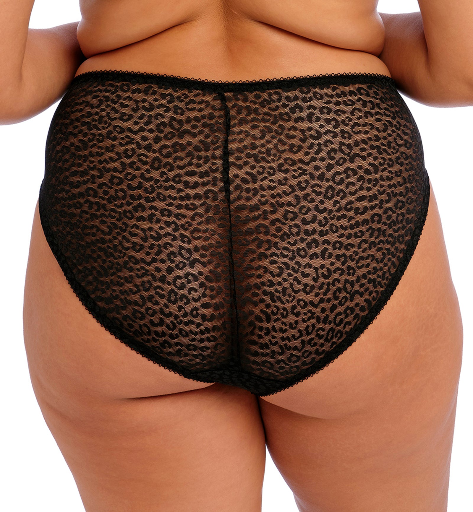 Elomi Lucie Matching High Leg Brief (4496),Medium,Black - Black,Medium