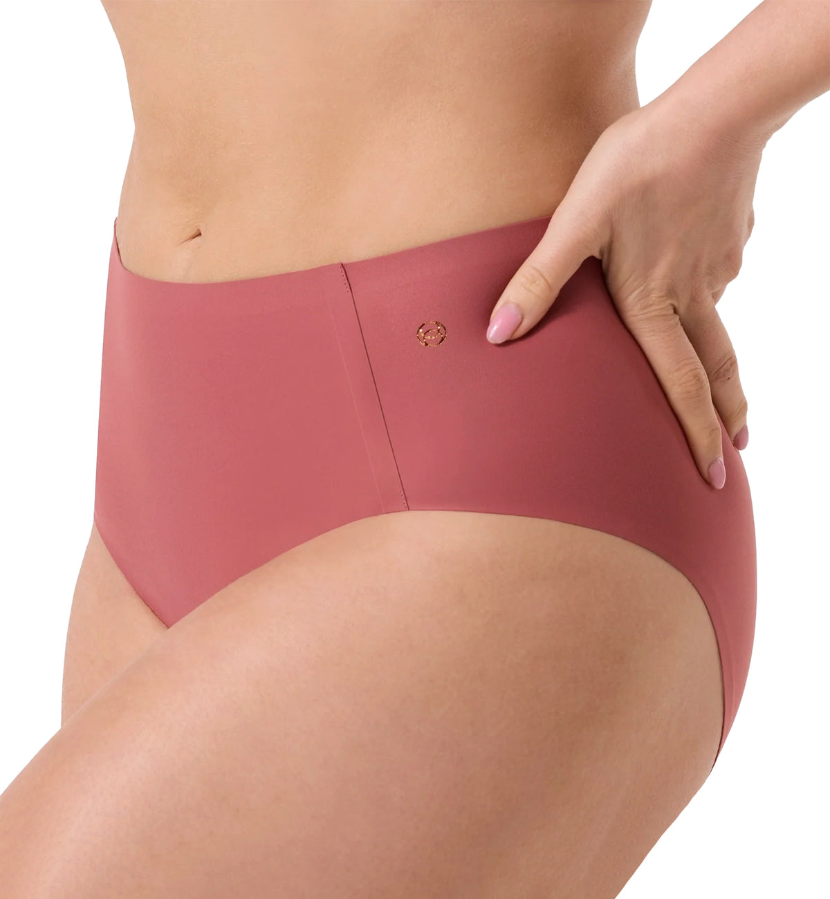 Evelyn & Bobbie High-Waisted Retro Bikini Panty (1704),US 0-14,Pink Canyon - Pink Canyon,US 0-14