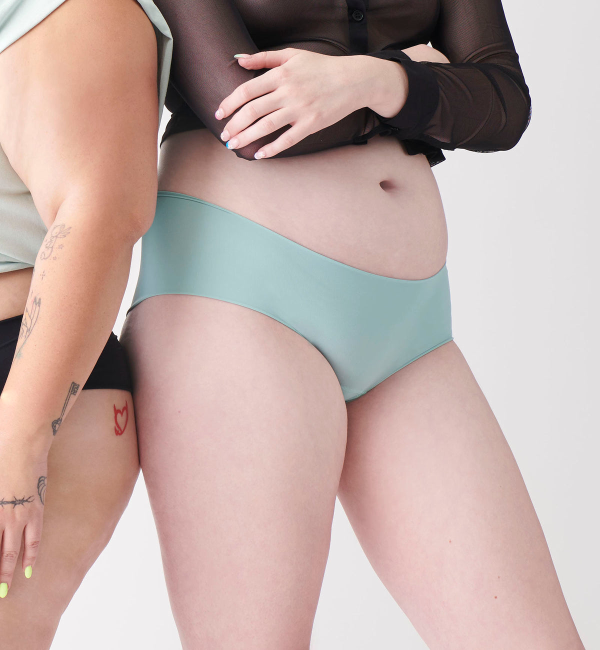 Hanky Panky BreatheSoft Boyshort (6J1281B),Small,Eucalyptus - Eucalyptus,Small