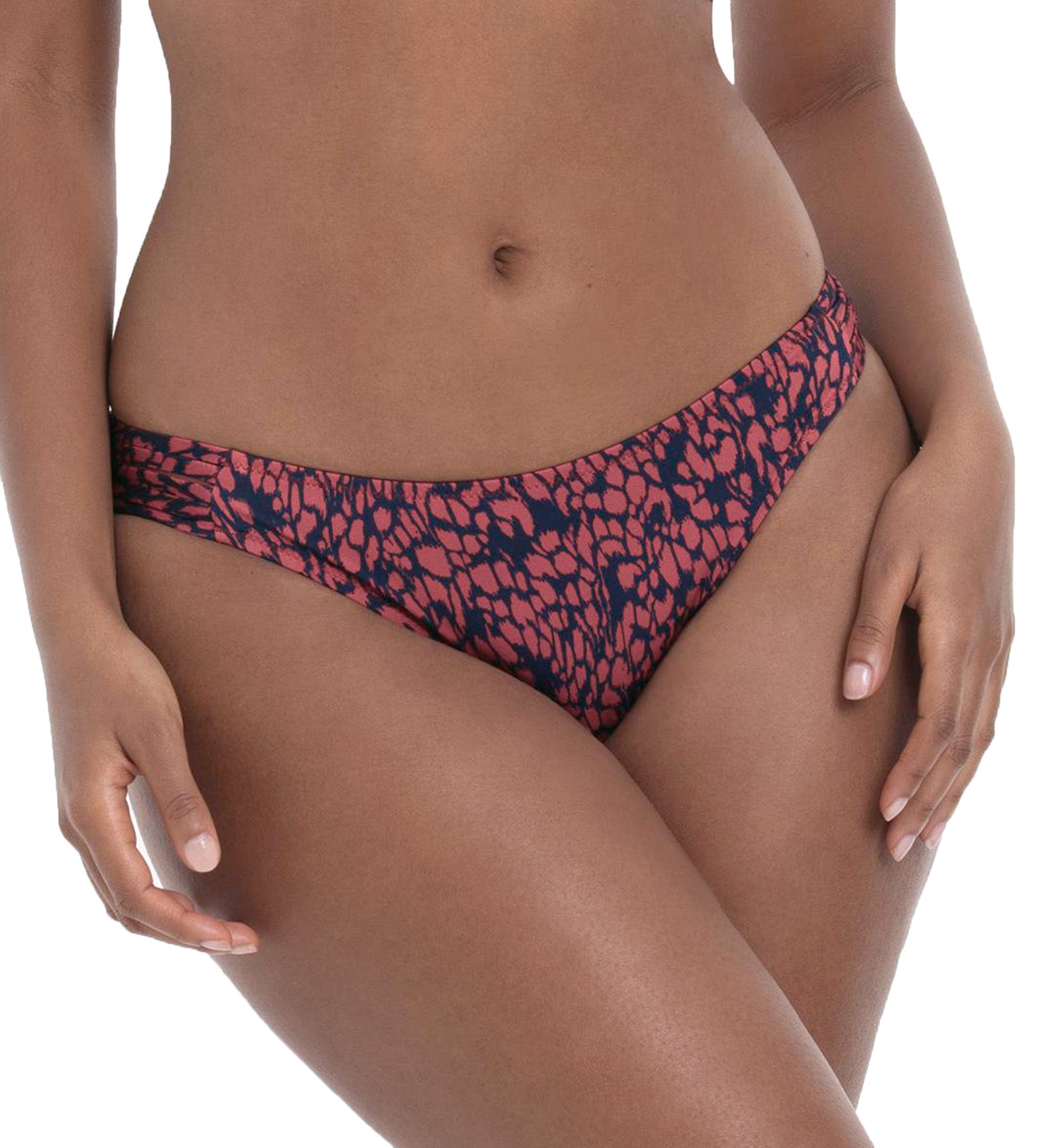 Anita Marble Beach Bree Bikini Swim Bottom (8799-0),Small,Rosewood - Rosewood,Small