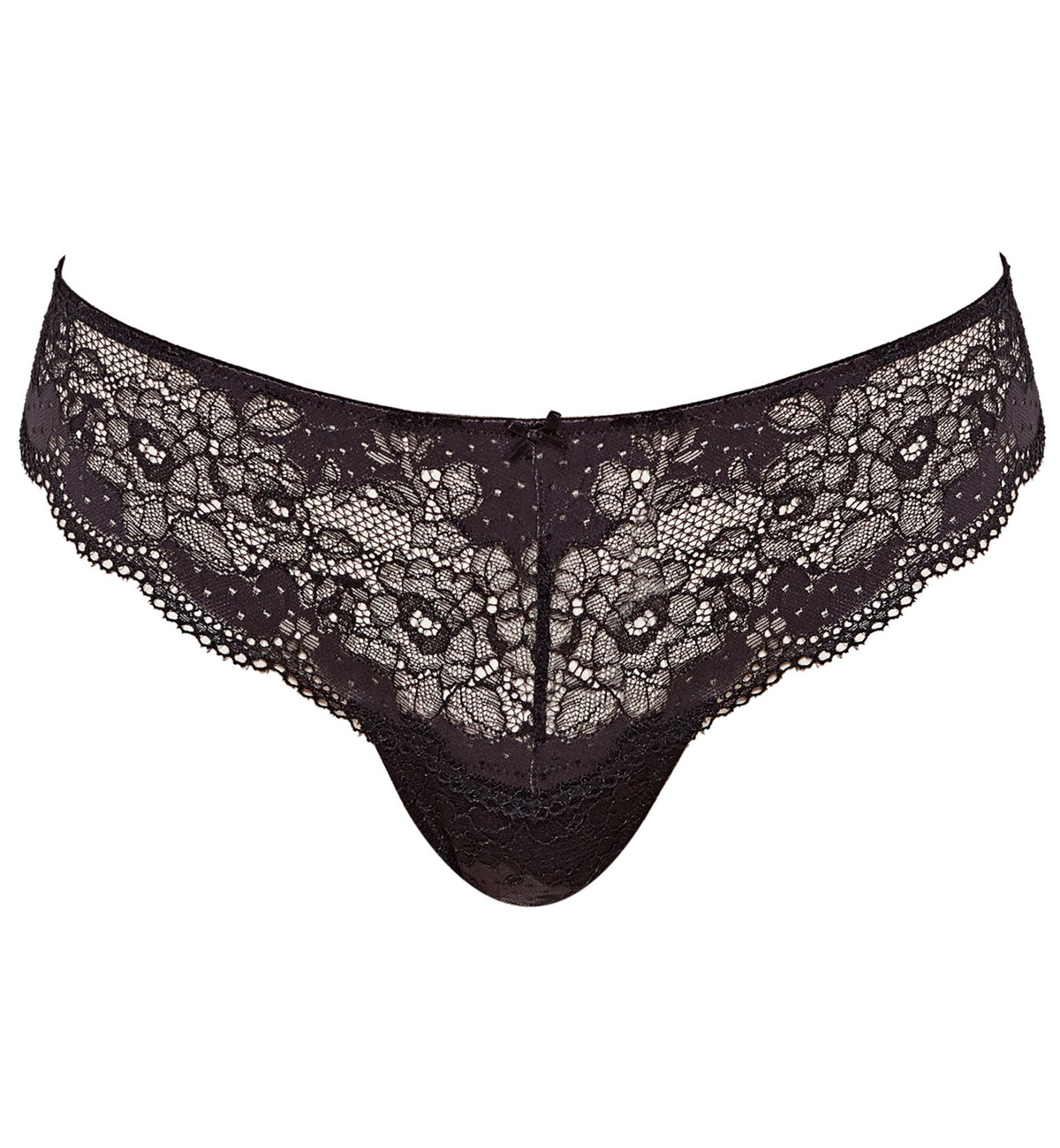 Panache Clara Thong (7259),XS,Charcoal/Black - Charcoal/Black,XS