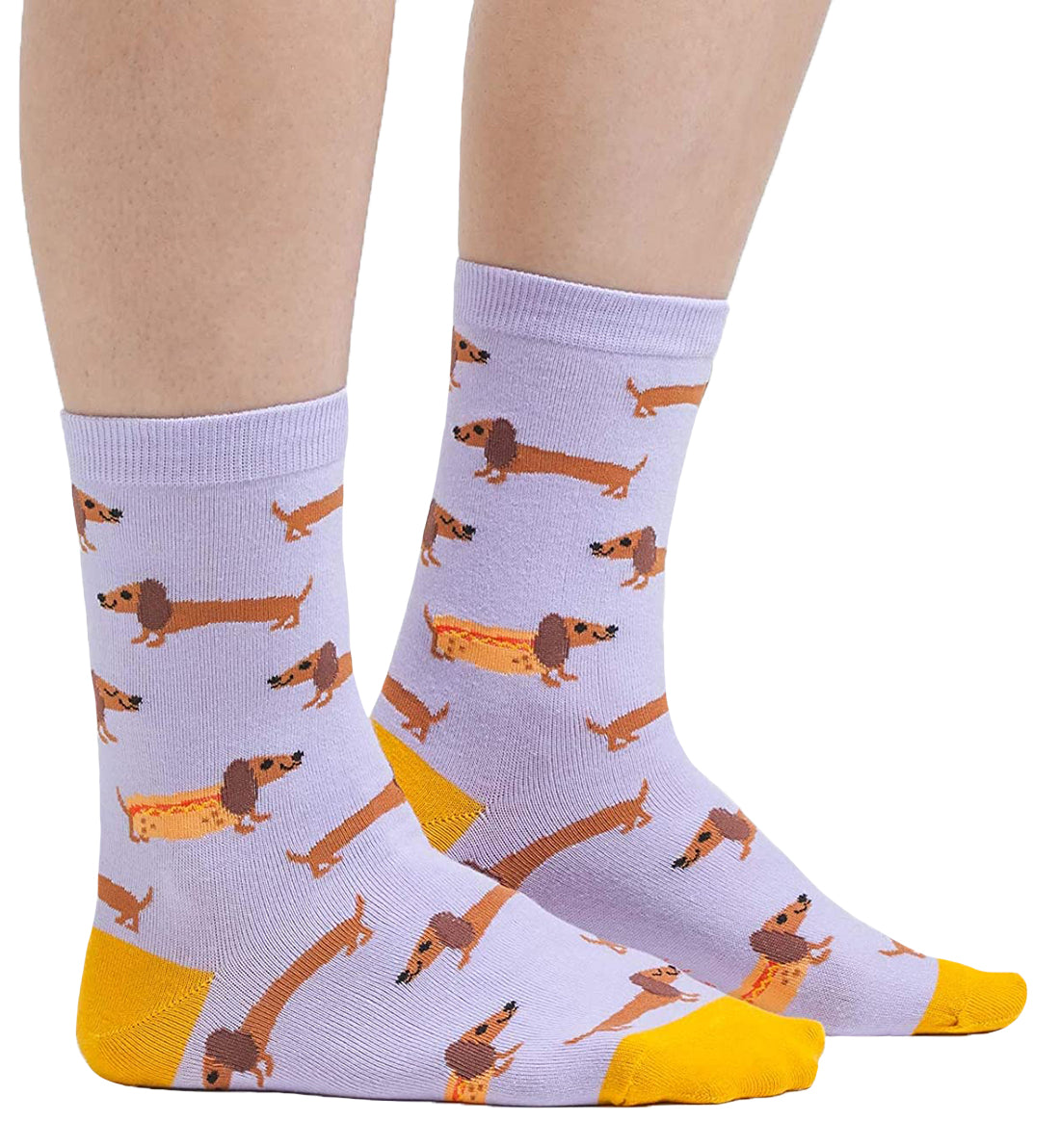 SOCK it to me Women's Crew Socks (w0056),Hot Dogs - Hot Dogs,One Size