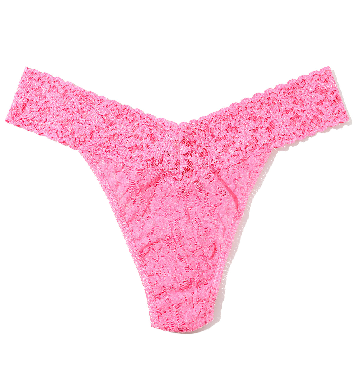 Hanky Panky Signature Lace Original Rise Thong (4811P),Amused - Amused,One Size