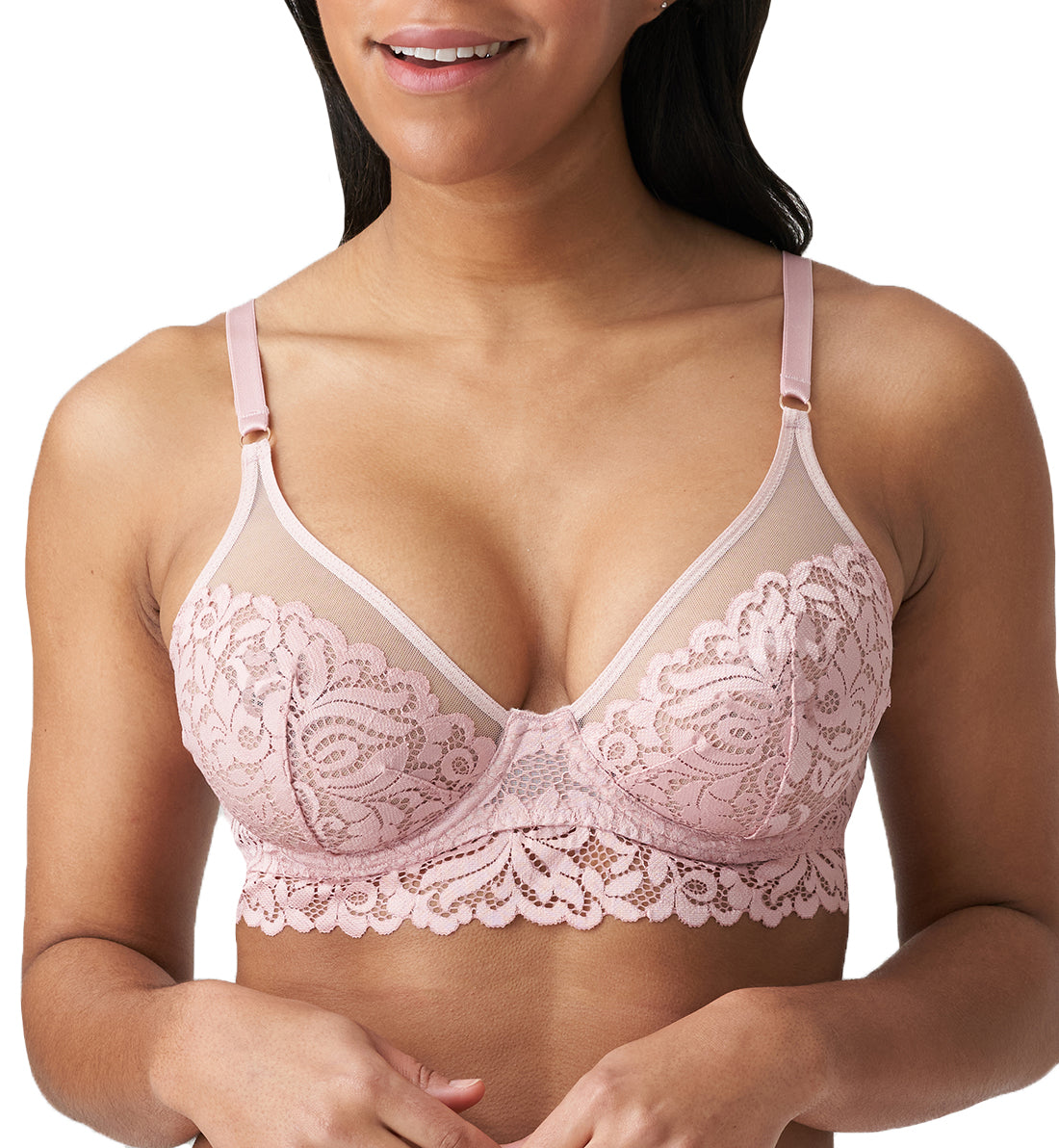 Marie Jo Elis Longline Underwire Bra (0102500),30D,Vintage Pink - Vintage Pink,30D