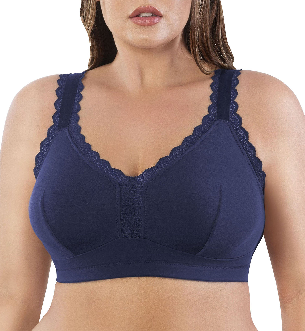 Parfait Dalis Soft Modal Bralette with J-Hook (5641),30D,Navy - Navy,30D