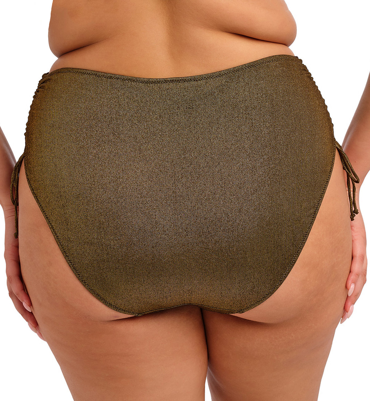 Elomi Sunset Shimmer Adjustable Side Swim Brief (ES803273),UK 12,Gold Rush - Gold Rush,UK 12