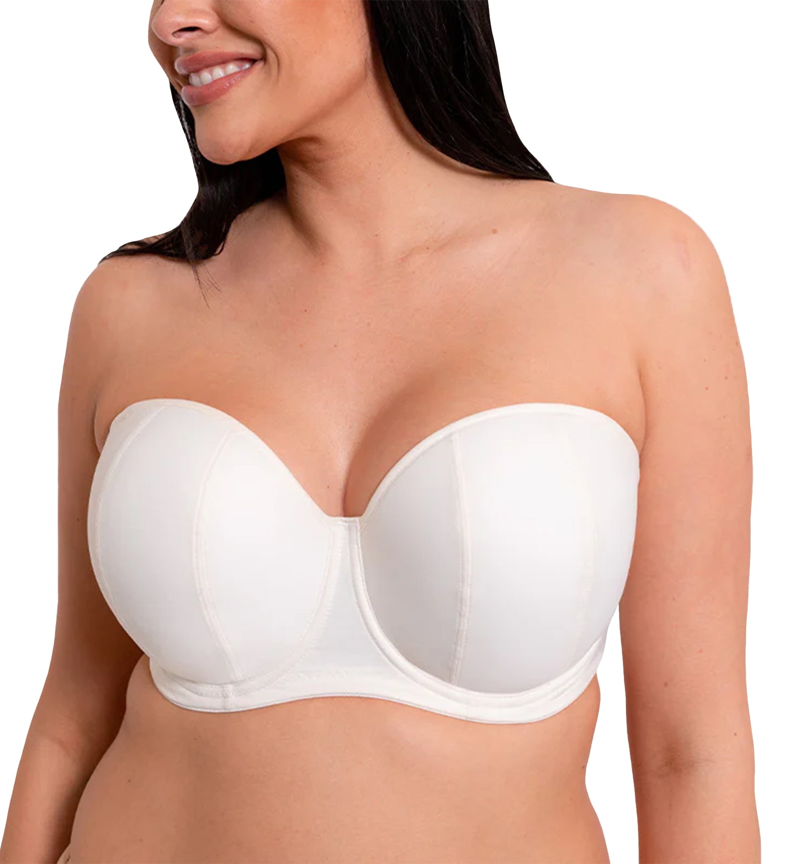 Curvy Kate Luxe Multiway Strapless Underwire Bra (CK2601),32J,Pearl Ivory - Pearl Ivory,32J