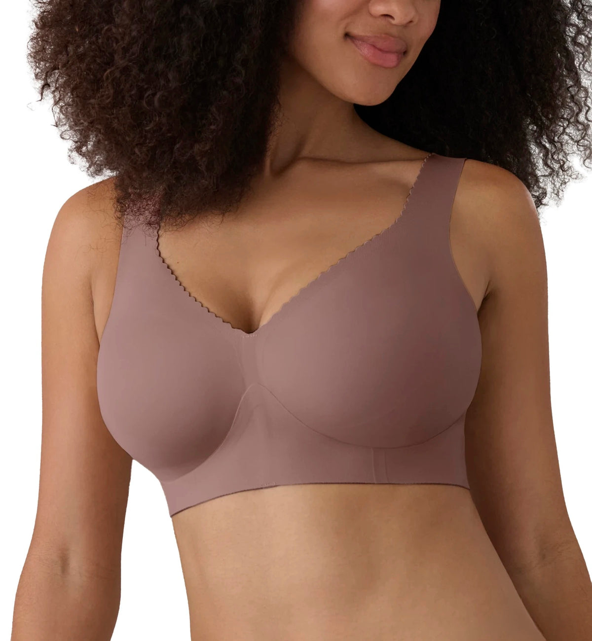 Evelyn & Bobbie EVELYN Deep V-Neck Bralette (1834),Small,Willow - Willow,Small