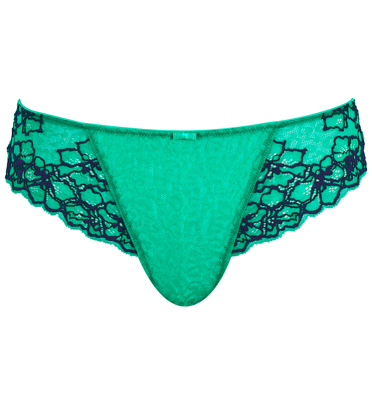 Panache Envy Brazilian Brief (7281),XS,Emerald Leopard - Emerald Leopard,XS