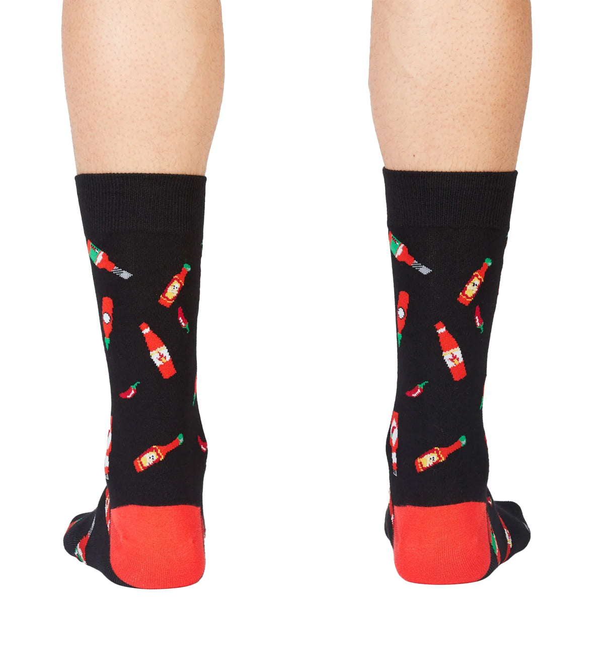 SOCK it to me Men's Crew Socks (mef0247),Hot Sauce - Hot Sauce,One Size