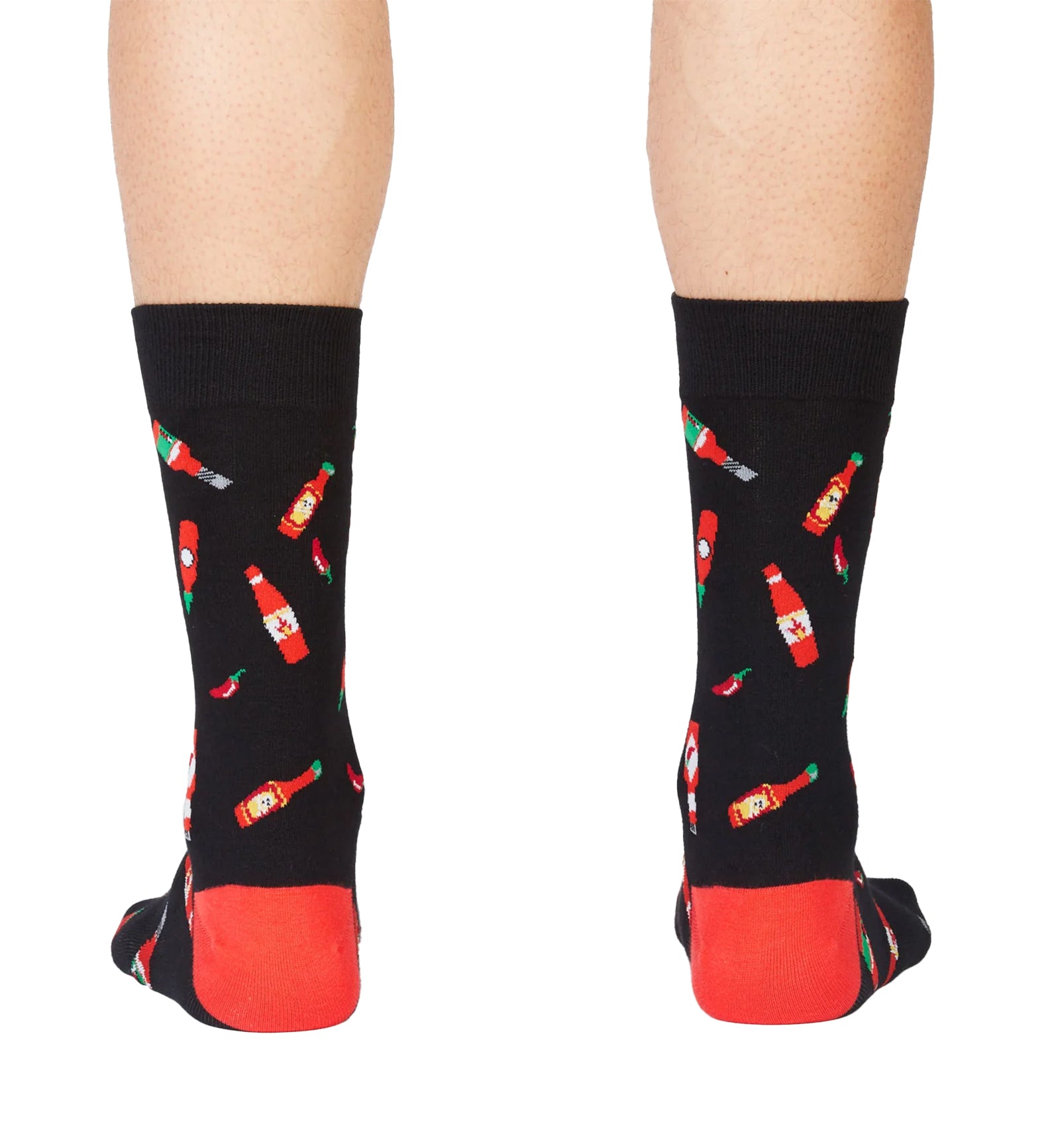 SOCK it to me Men's Crew Socks (mef0247),Hot Sauce - Hot Sauce,One Size