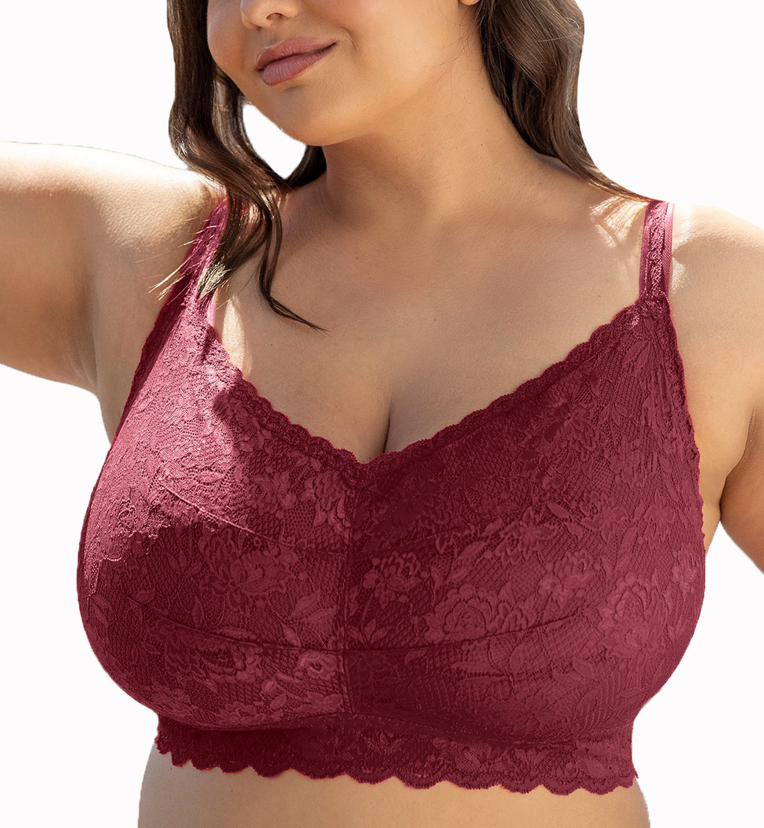 Cosabella NSN ULTRA CURVY Sweetie Bralette (NEVER1321),XS,Vino - Vino,XS
