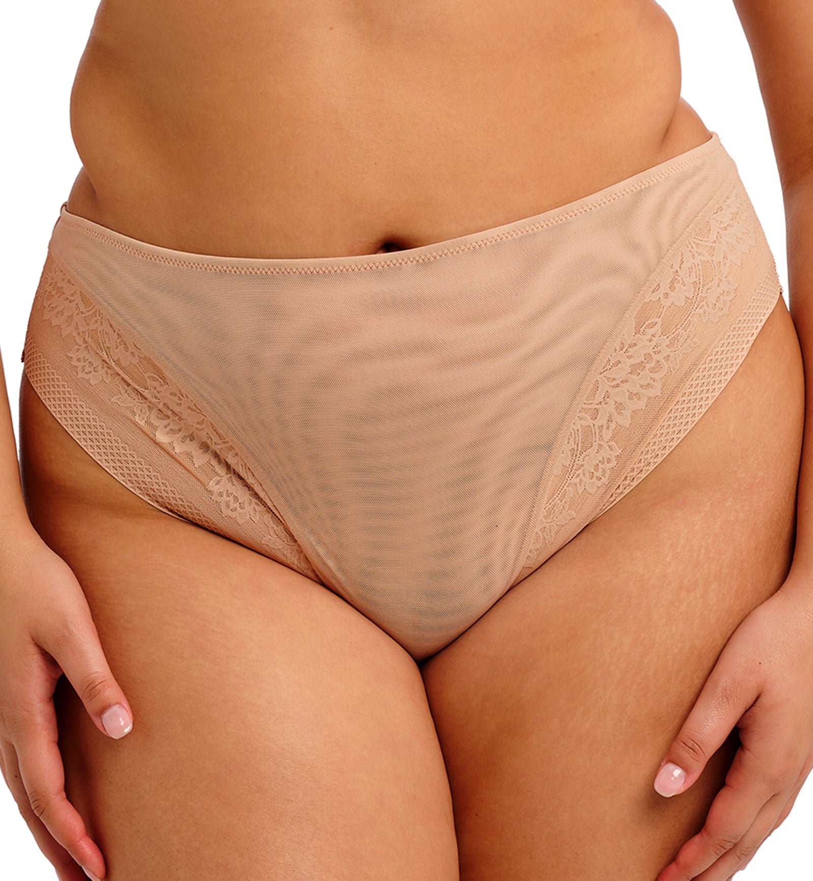 Elomi Nerina Matching High Leg Brief (302753),Small,Sahara - Sahara,Small