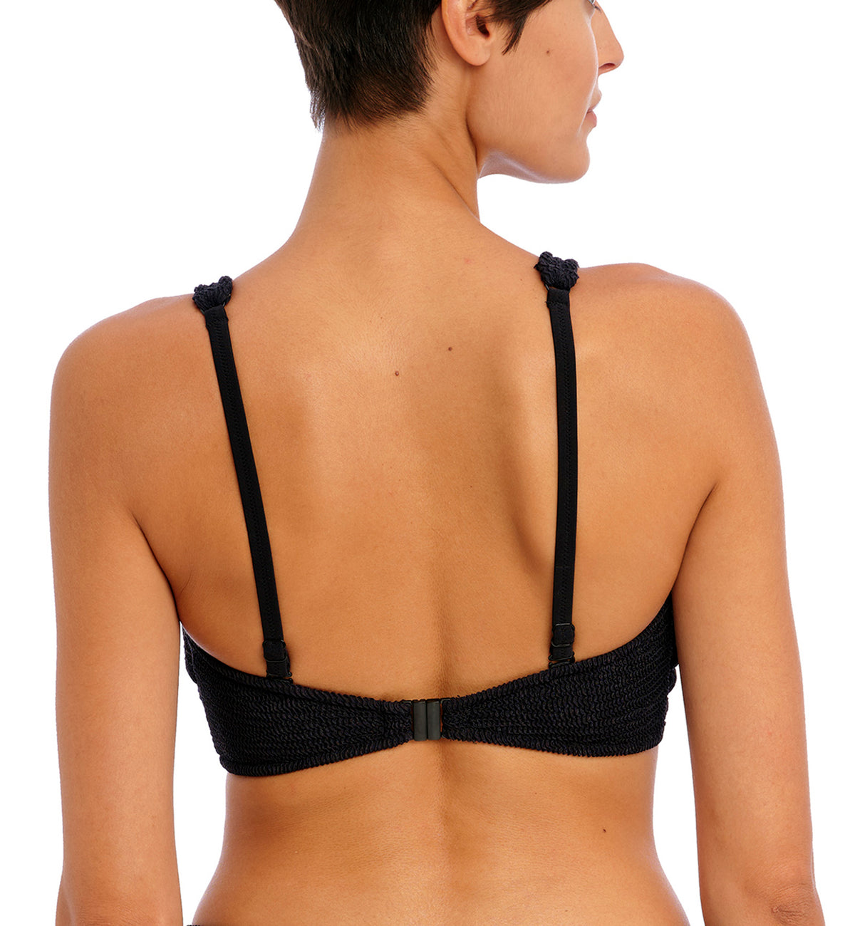 Freya Ibiza Waves Convertible Underwire Bralette Bikini Top (203814),30D,Black - Black,30D