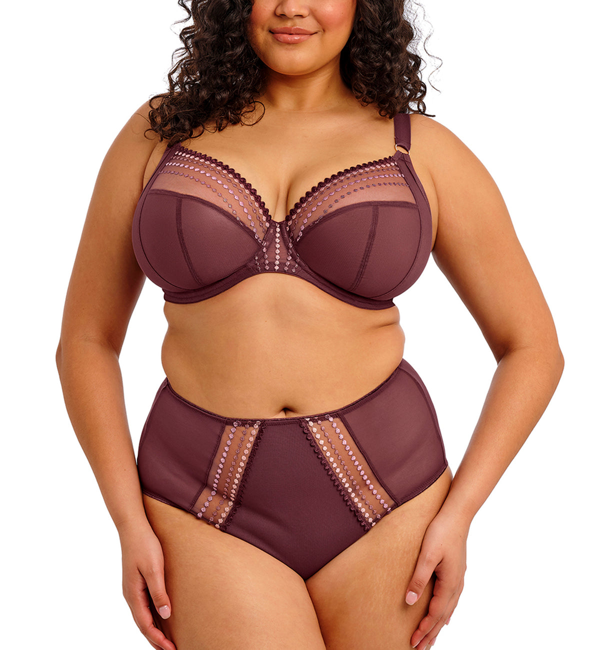 Elomi Matilda Matching Full Panty Brief (8906),Medium,Sugarplum - Sugarplum,Medium